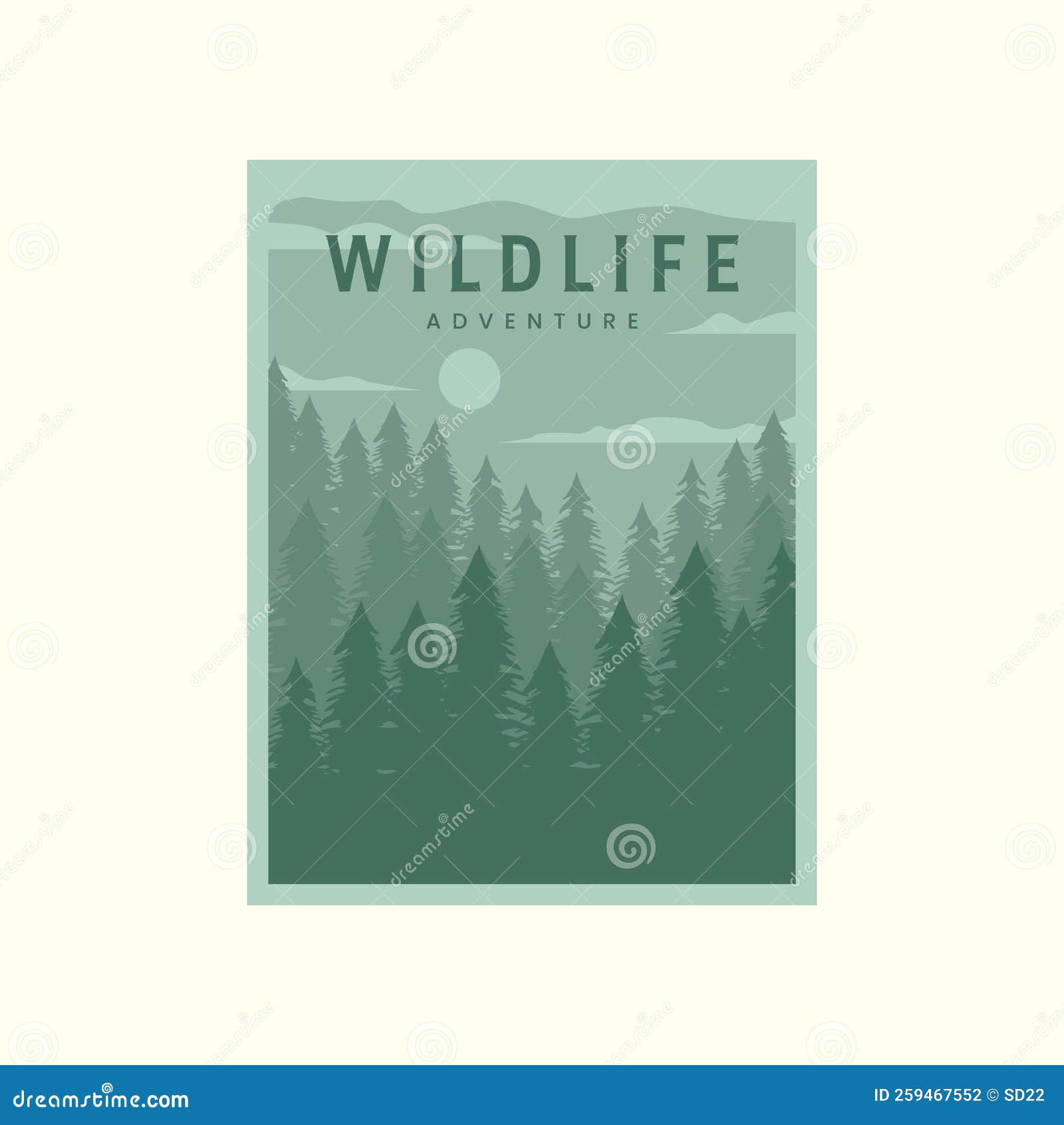 Wallpaper #lGcDC5MBSpphPi3-T9ct253 Pine Tree Forest Modern Poster Art Illustration Design Wildlife