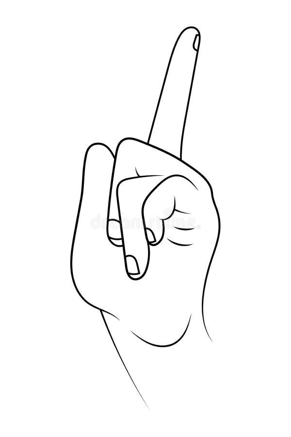 Wallpaper #nLgf2JIBJvJKYCmEN-Zo280 Hand Finger Pointing Up Idea Sketch Illustration Stock Vector