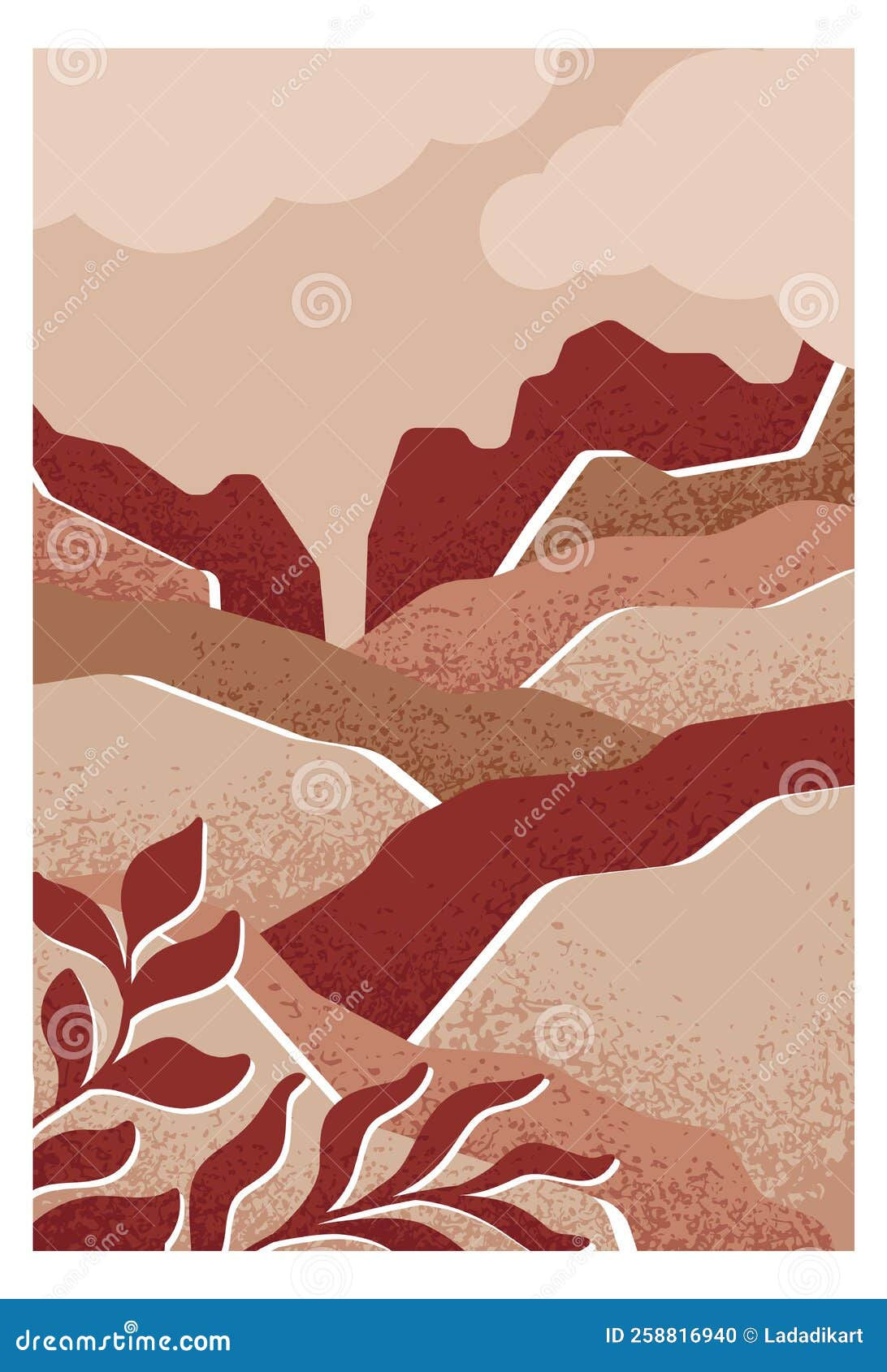 Wallpaper #9GjNGZMBSpphPi3-4hi1293 Nature Scene Poster Minimalistic Landscape Vertical Scene Stock Vector