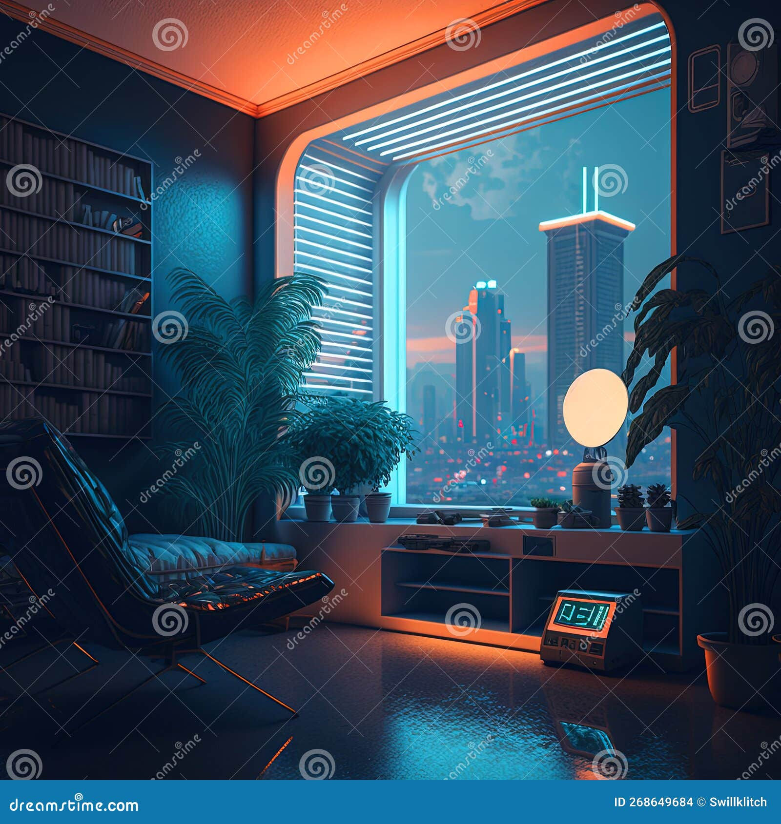 Wallpaper #rGf2-pIBSpphPi3-35I26 Cyberpunk Room Neon AI Stock Photos Free Royalty Free Stock Photos