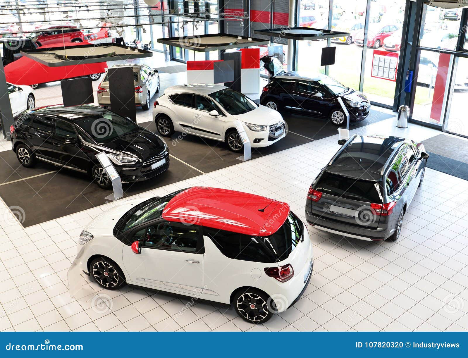Wallpaper #Wb7wKZMByHDW_7MSb2i495 New Cars in the Sales Area of a Car Dealership Building and Ar Stock