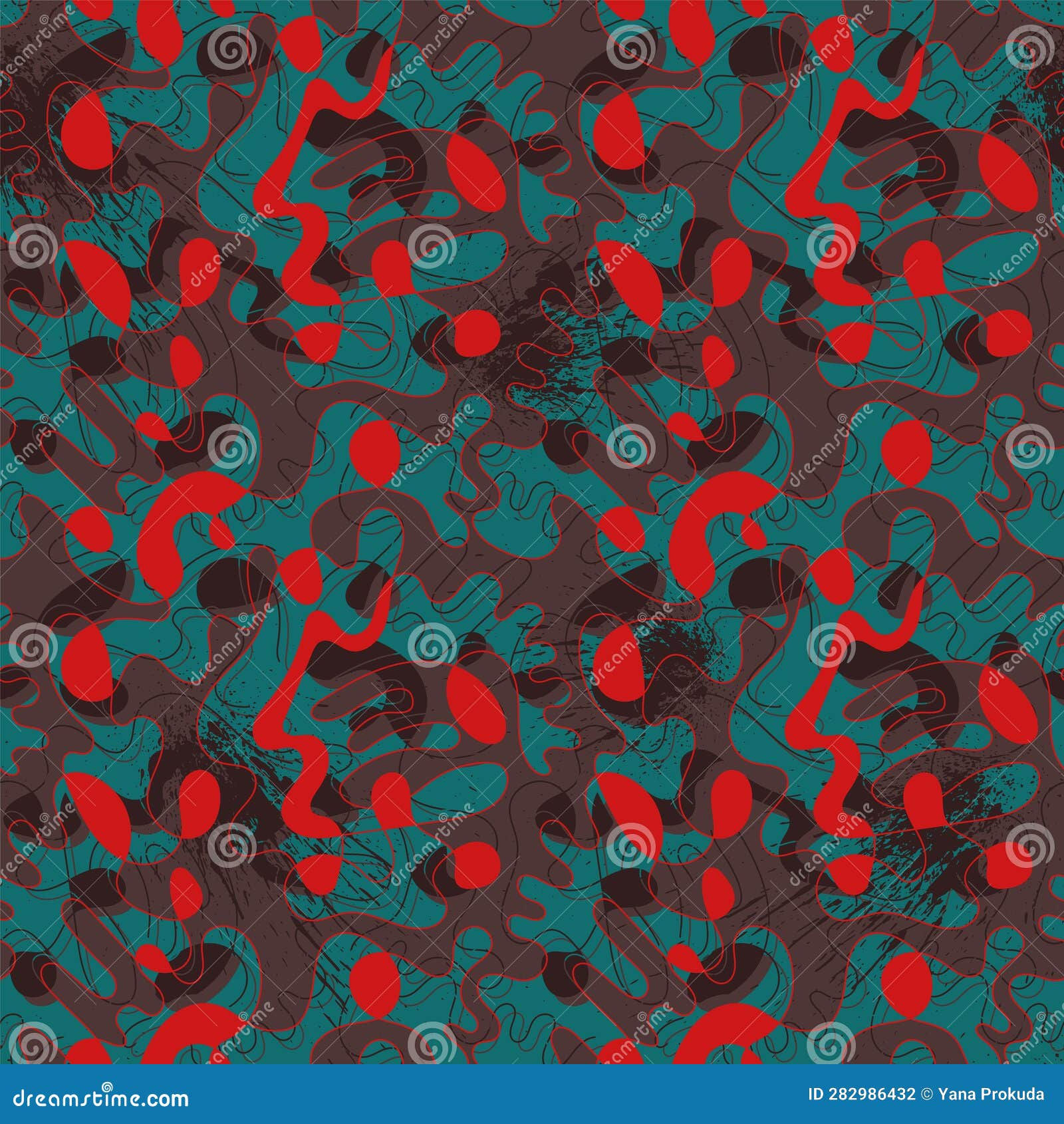Wallpaper #0Gc9D5MBSpphPi3-me0t185 Unique Abstract Seamless Pattern with Wave Shapes Stock Vector