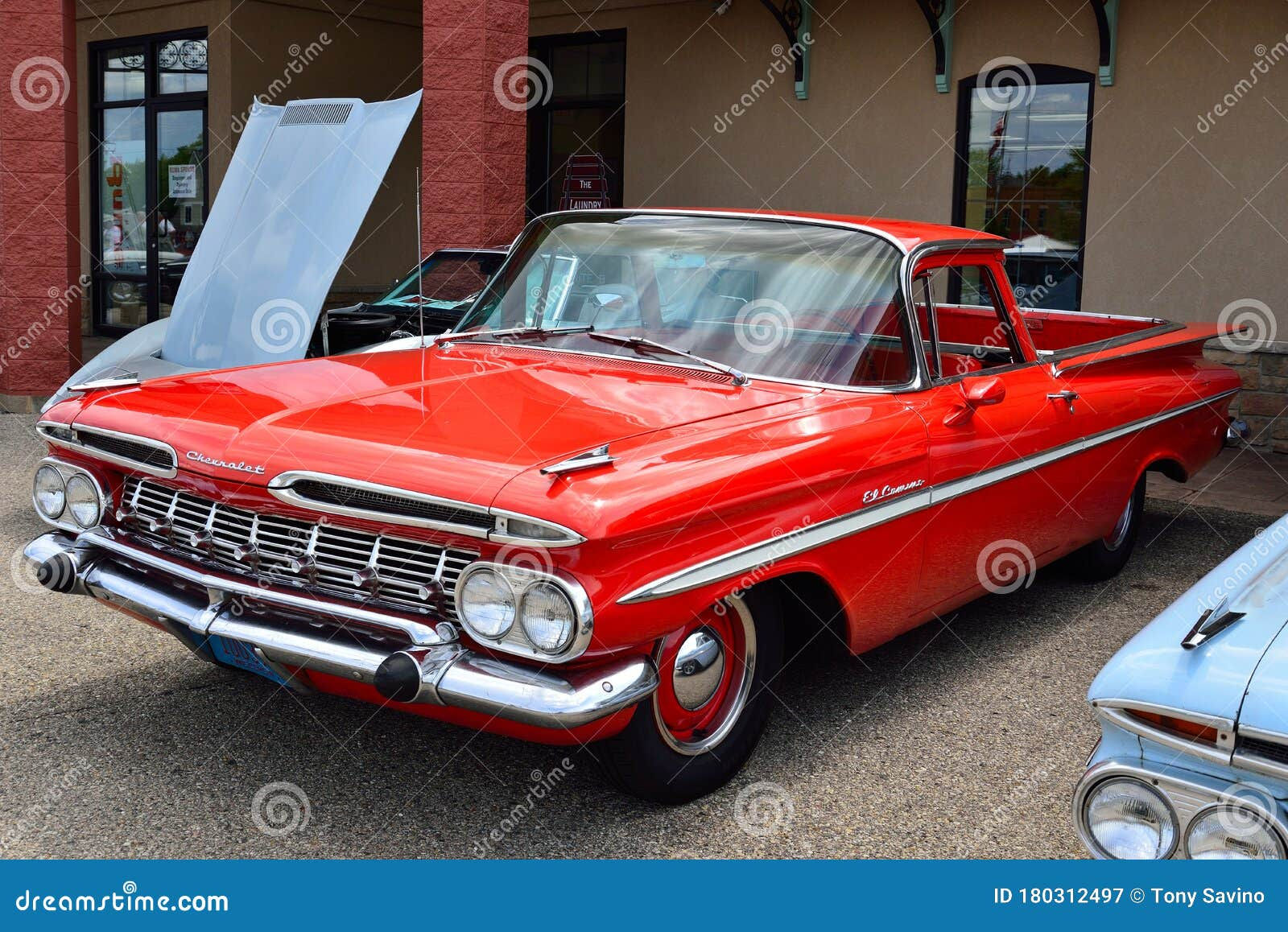 Wallpaper #KLhR2pIBJvJKYCmEsfFi82 1959 Chevrolet El Camino Restored in Red Editorial Photography Image