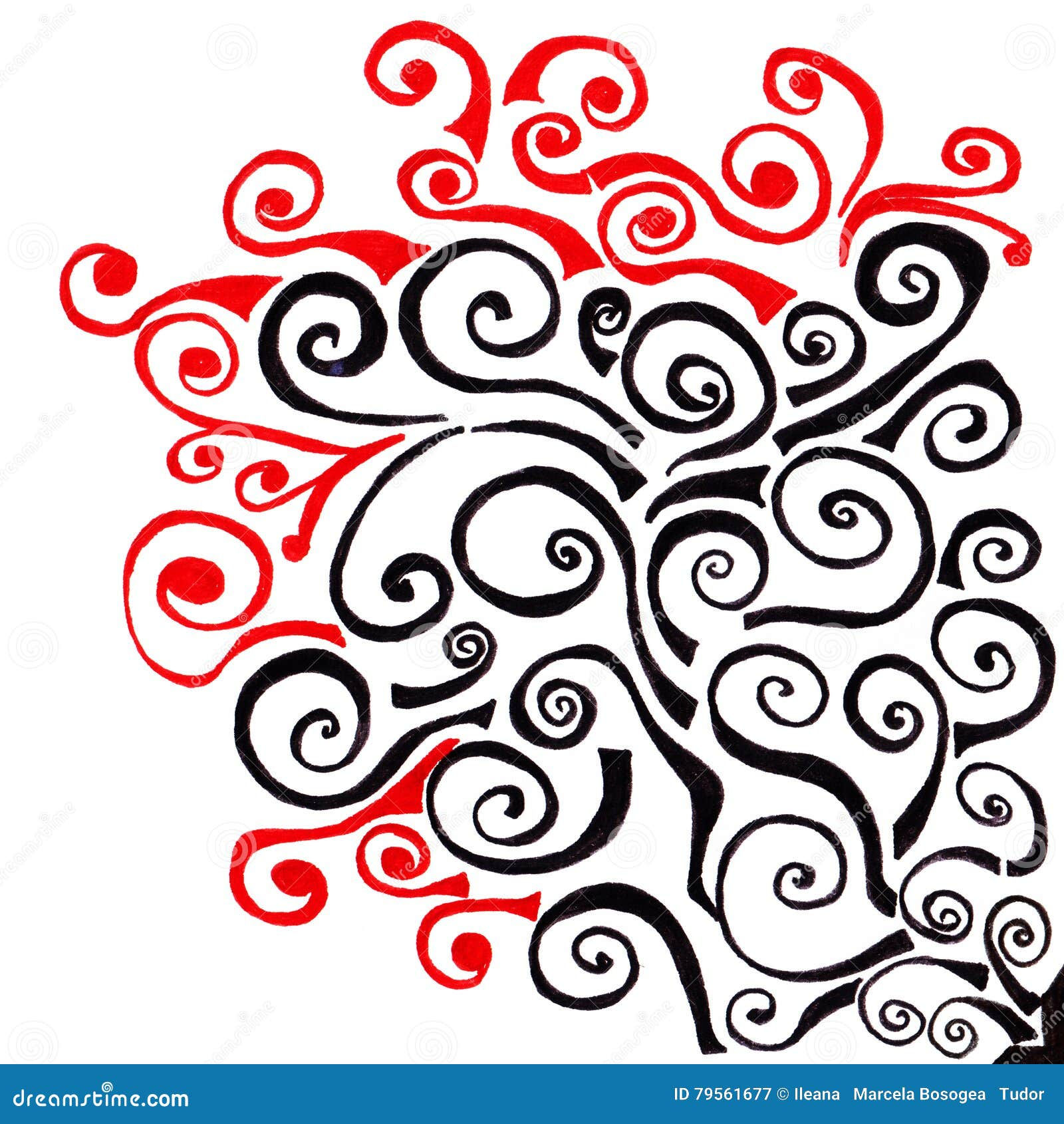 Wallpaper #0Gc9D5MBSpphPi3-me0t171 Unique Abstract Pattern Made with Unique Drawings Stock Illustration