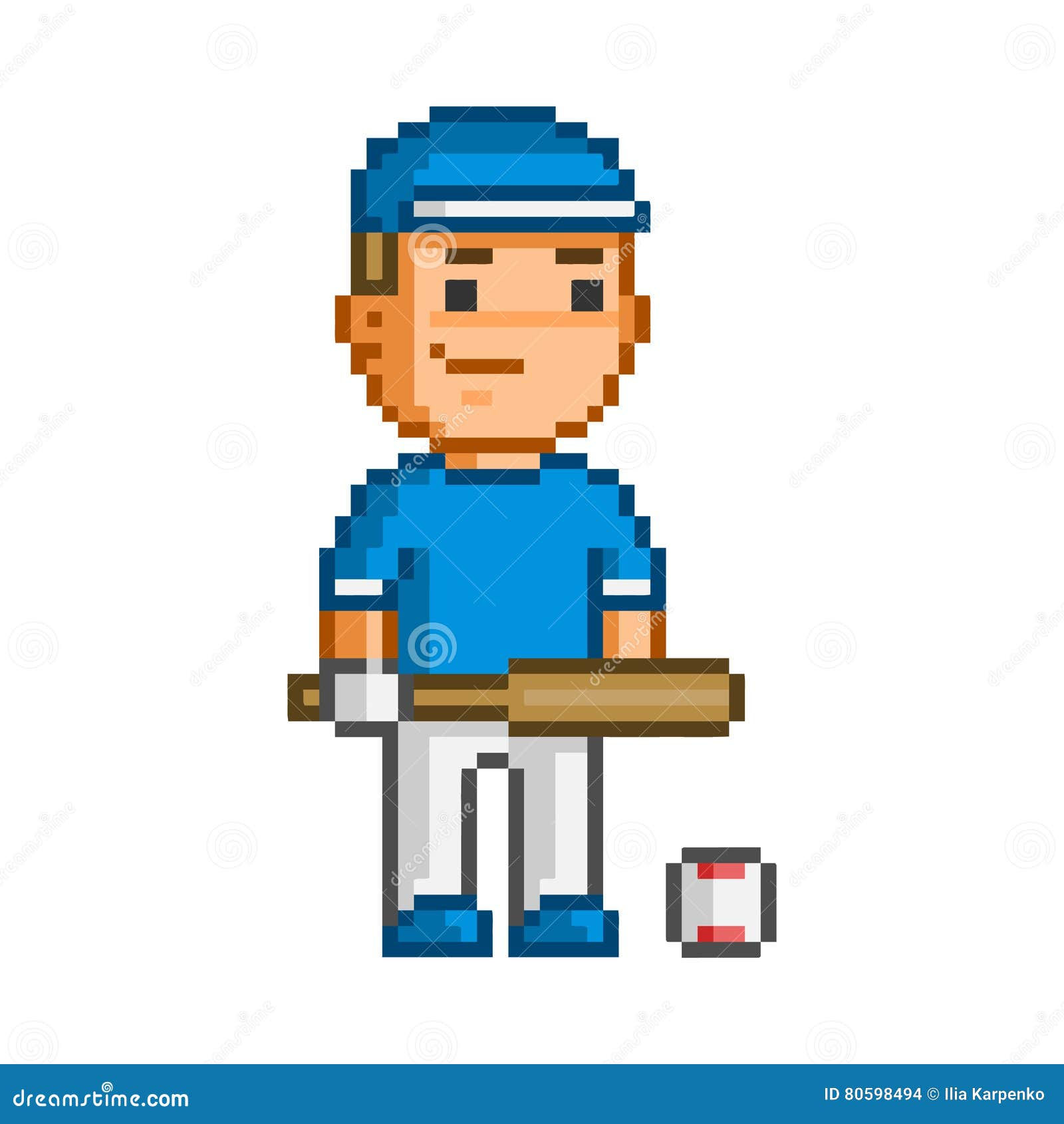 Wallpaper #txdfPpMBPLD5_VEN0t9L34 Vector 8 Bit Pixel Art Baseball Player Stock Vector Illustration of