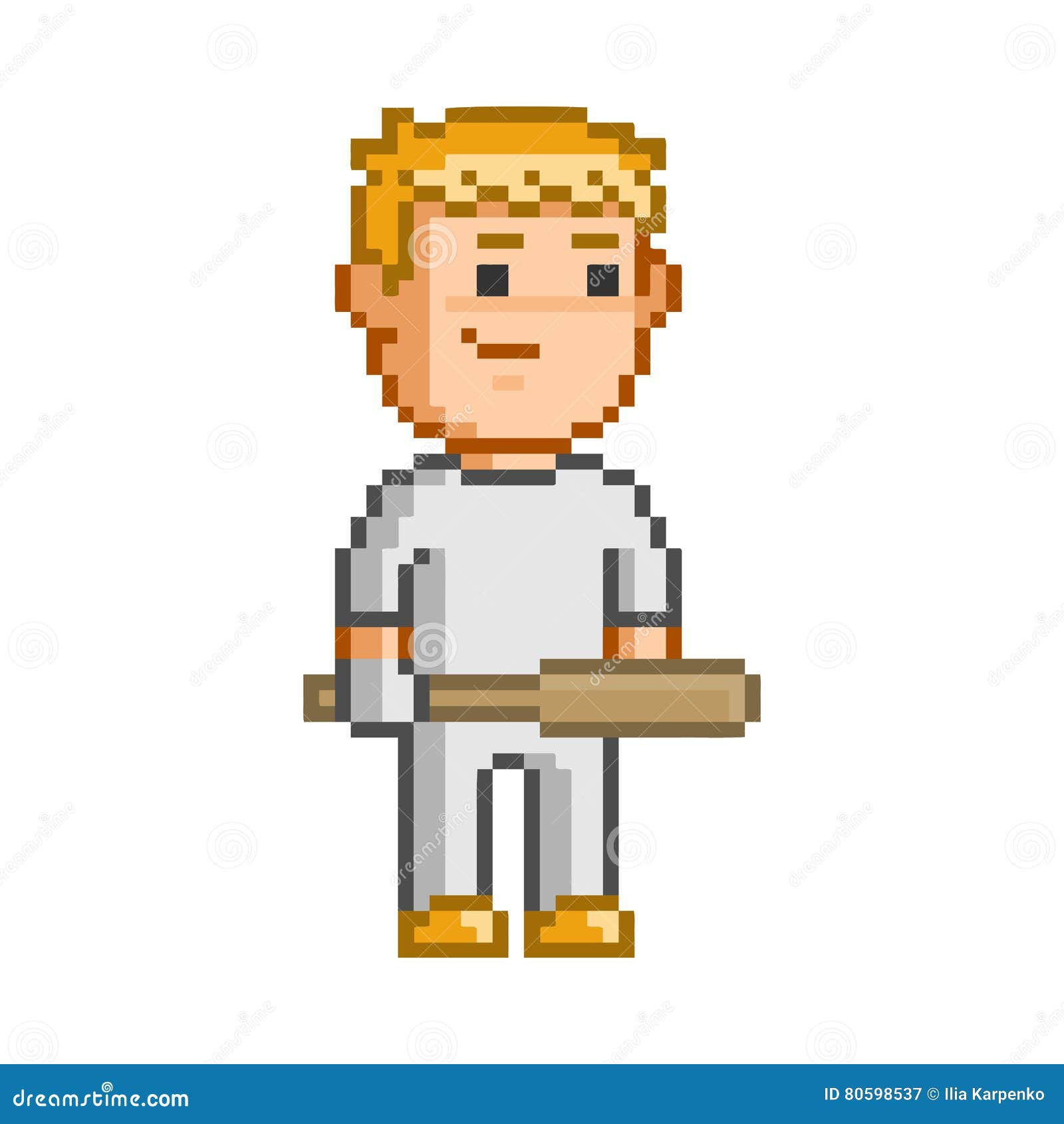 Wallpaper #txdfPpMBPLD5_VEN0t9L67 Vector 8 Bit Pixel Art Baseball Player Stock Illustration