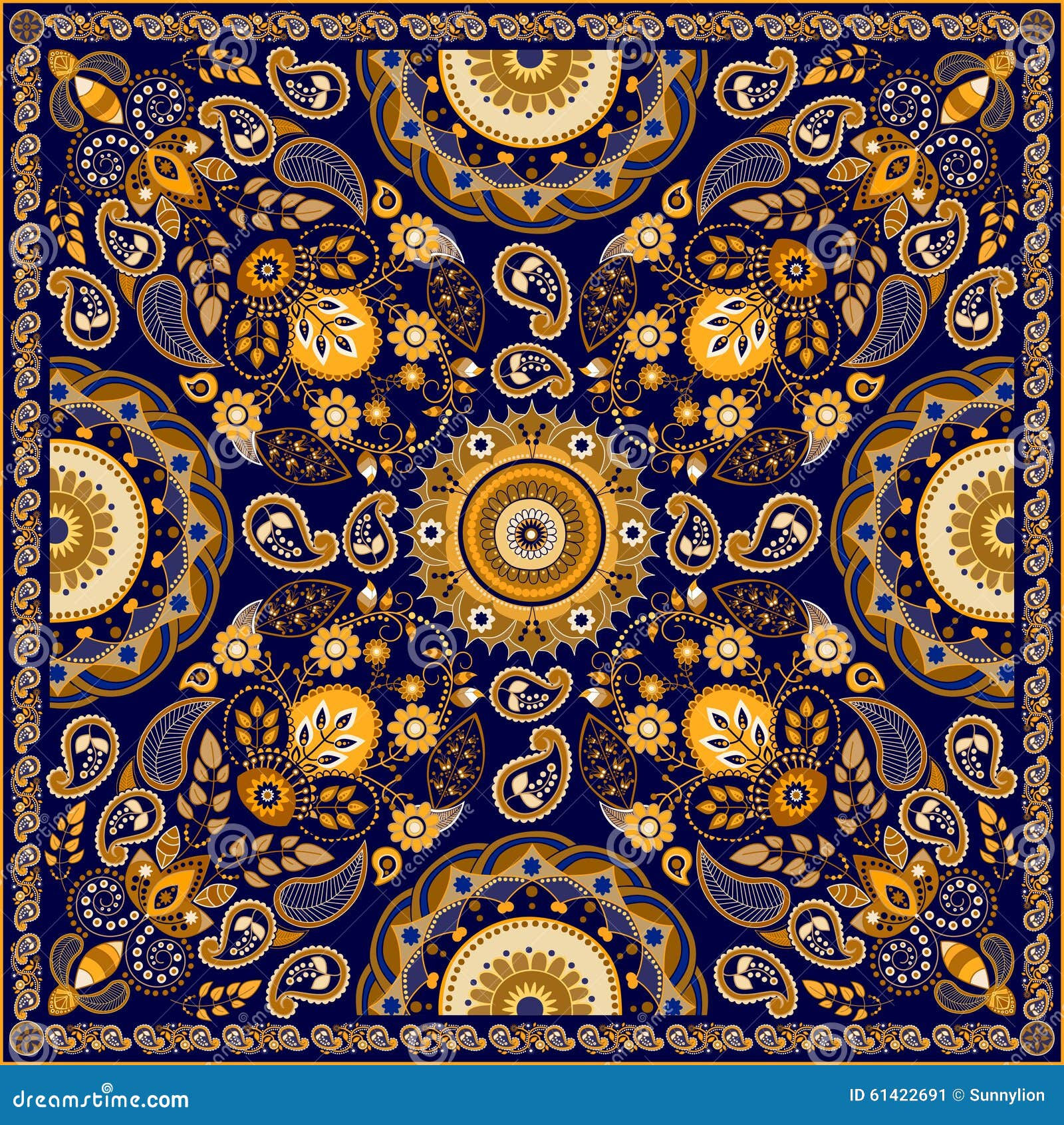 Wallpaper #WGe1CJMBSpphPi3-H8x8204 Vector Paisley Floral Square Design Stock Vector Illustration of