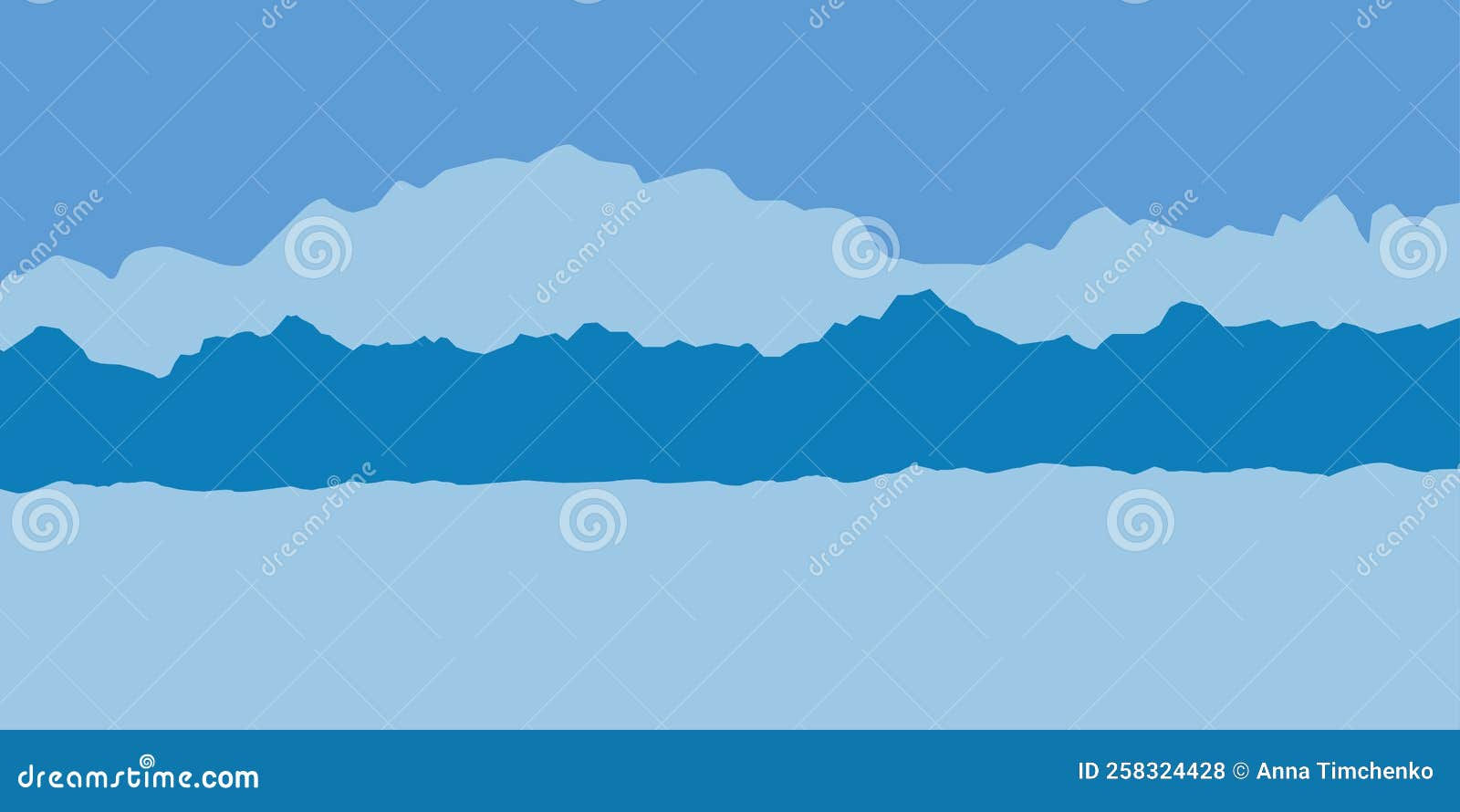 Wallpaper #x--qS5MBMN-XEVvVnztn176 Vector Blue Beautiful Background with Silhouettes of Mountains Stock