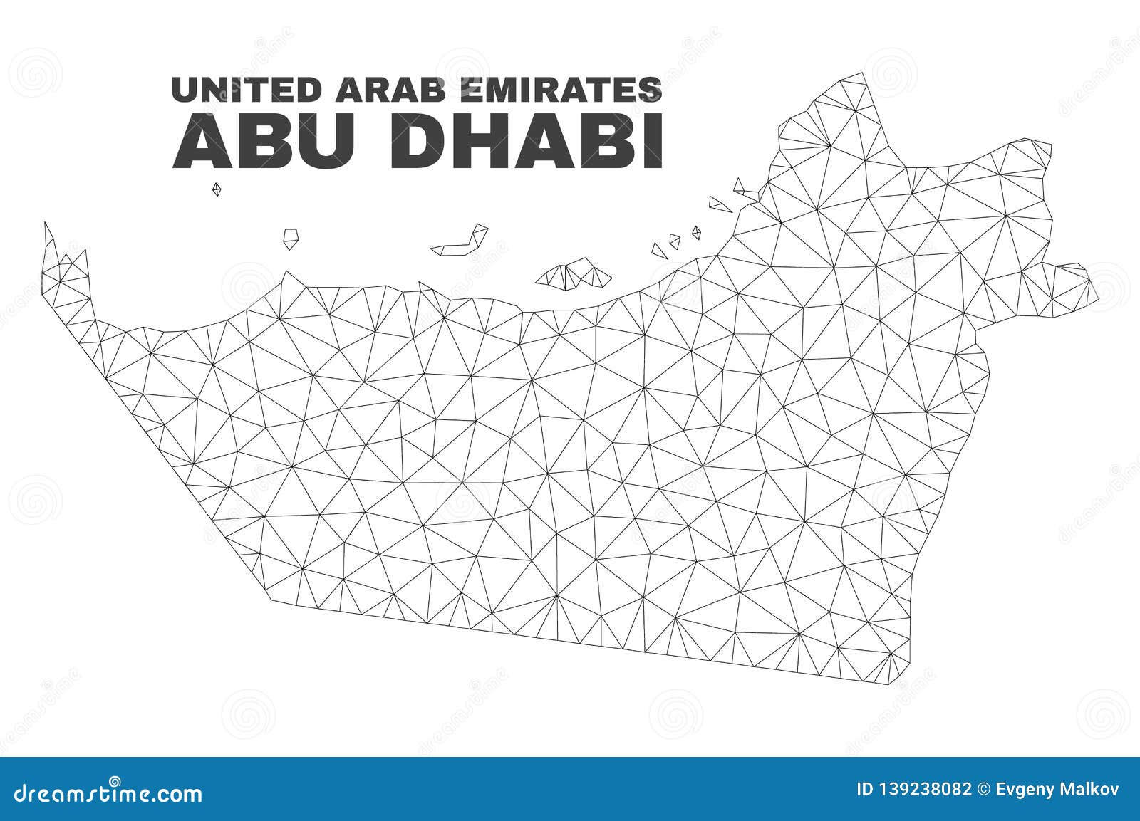 Wallpaper #zdsvYJcBzF5tfotJT-SN154 Vector Polygonal Mesh Abu Dhabi Emirate Map Stock Vector Illustration