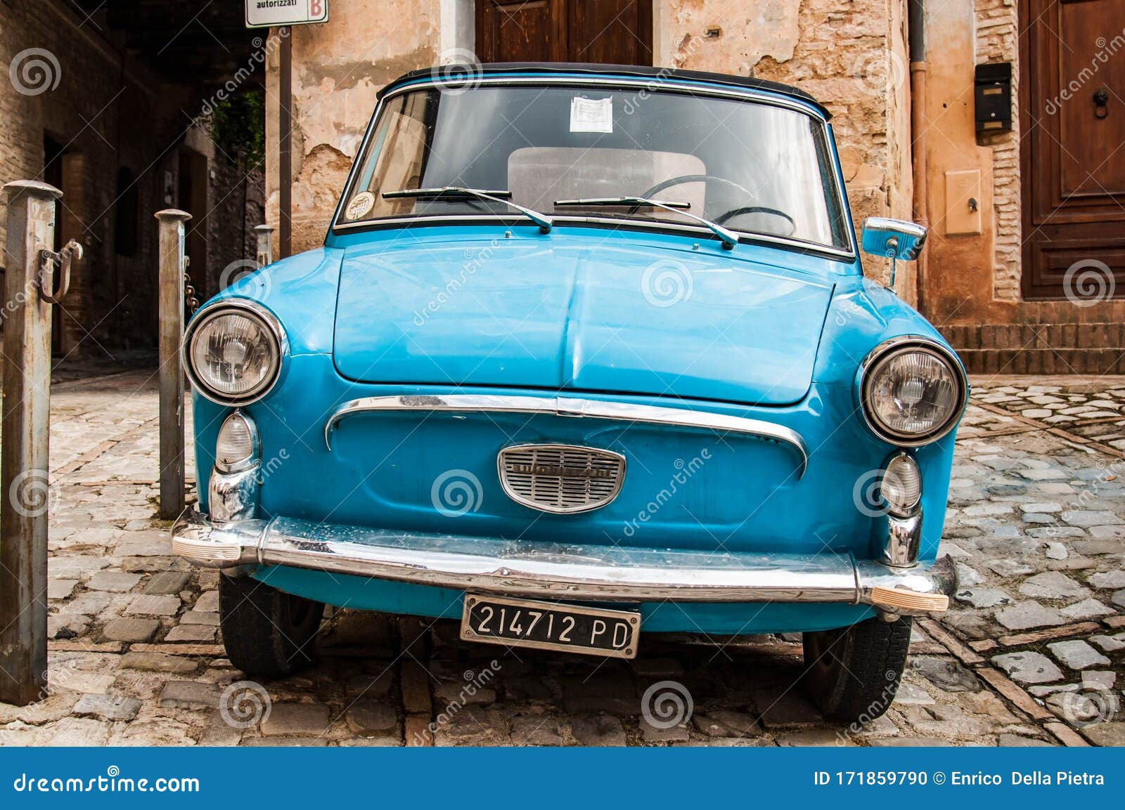 Wallpaper #nzGpNZMB5zzyi_yYz1fy29 Vintage Italian Car Autobianchi Brend from the Sixties Editorial Image