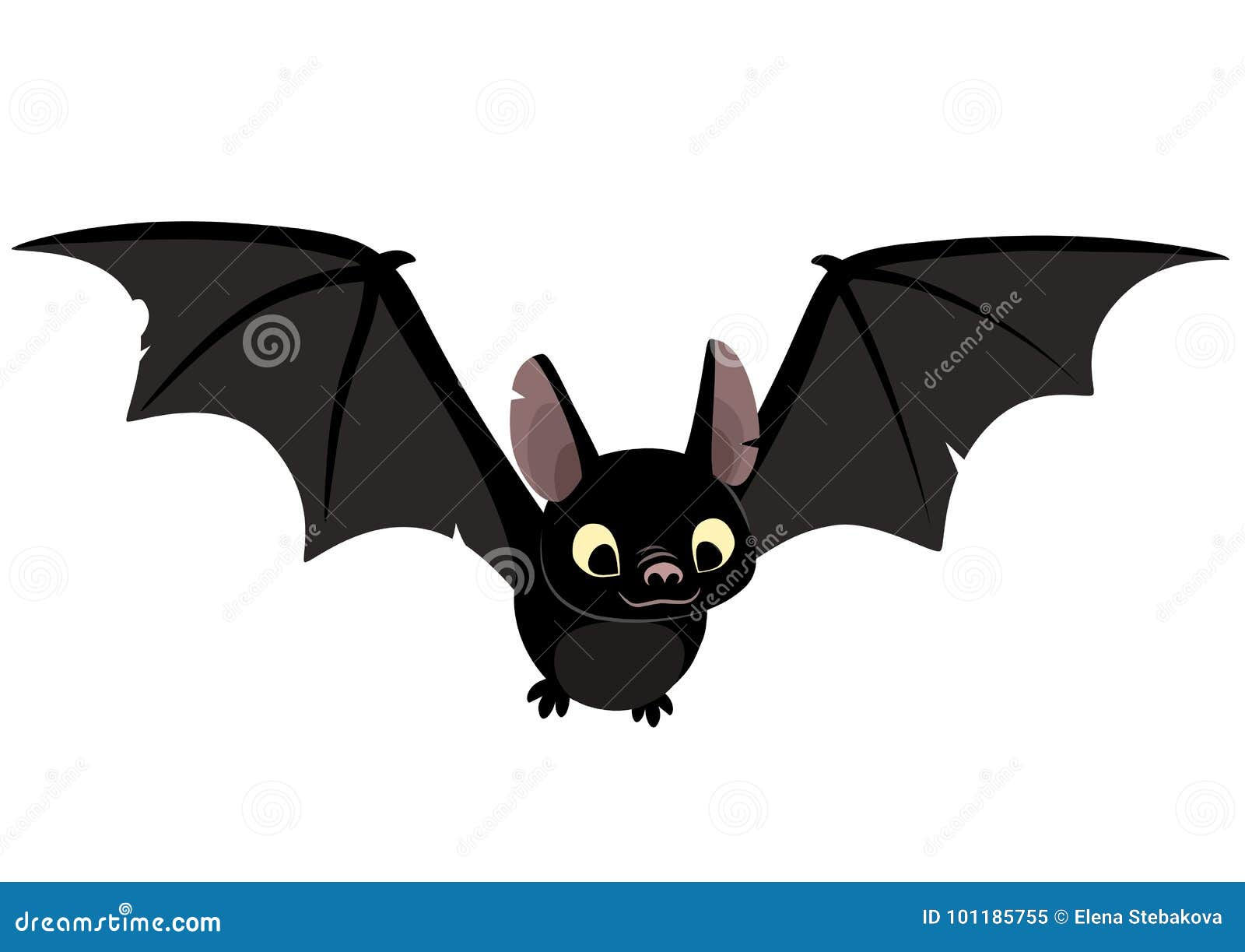 Wallpaper #a1jtM5MBzN9vxX34kzpe118 Vector Cartoon Illustration of Cute Friendly Black Bat Character Stock