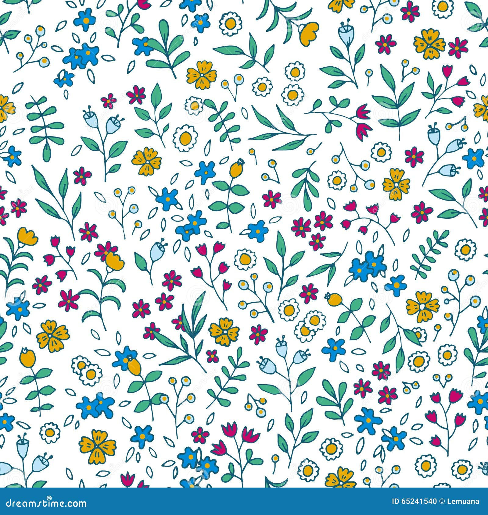 Wallpaper #7wCA644BSdW8dNouOhGM23 Vector Colorful Floral Seamless Pattern Stock Vector Illustration of