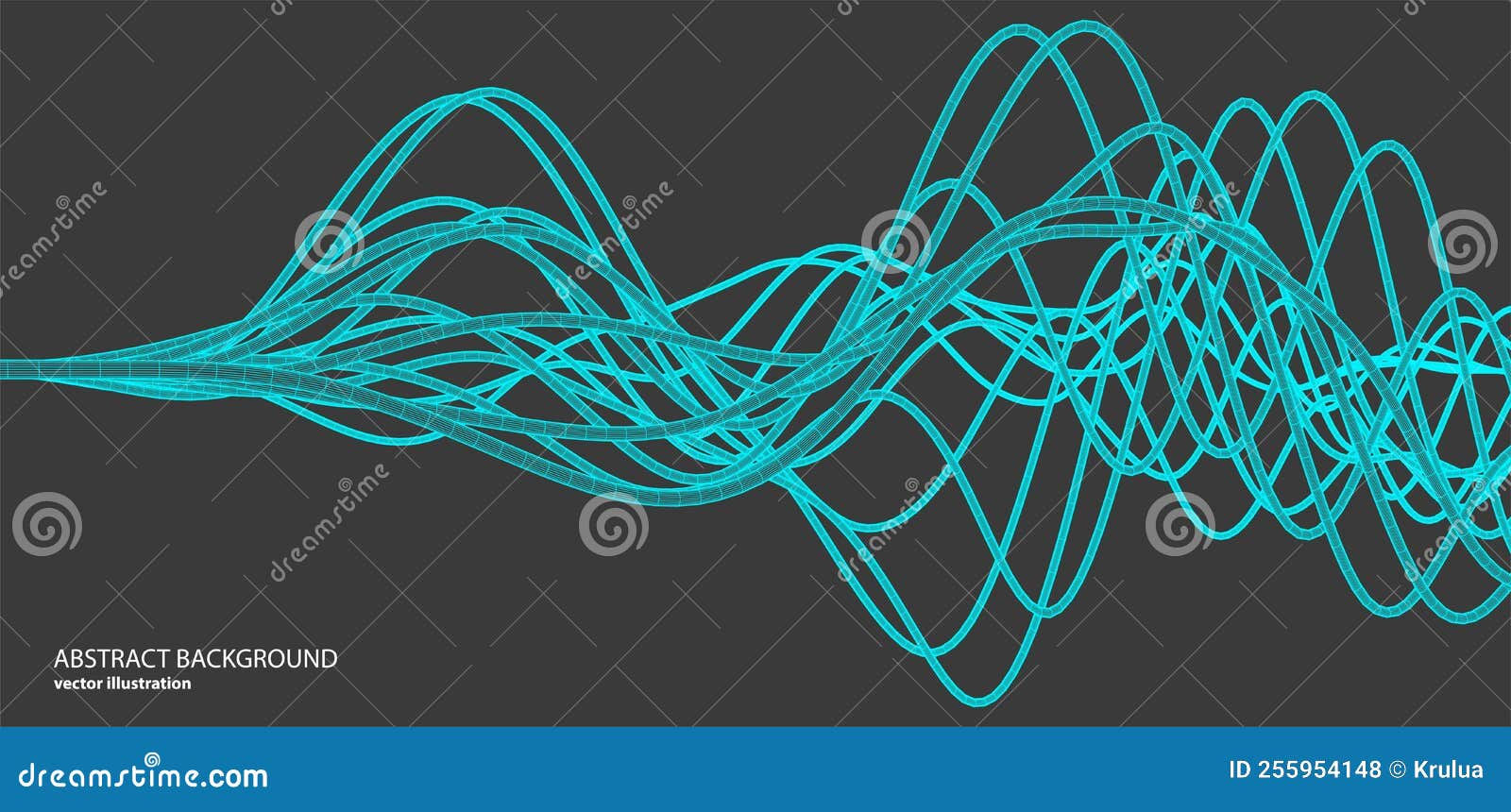 Wallpaper #YmcfCZMBSpphPi3-Vc4833 Vector Abstract Background with a Wireframe Dynamic Waves Line and