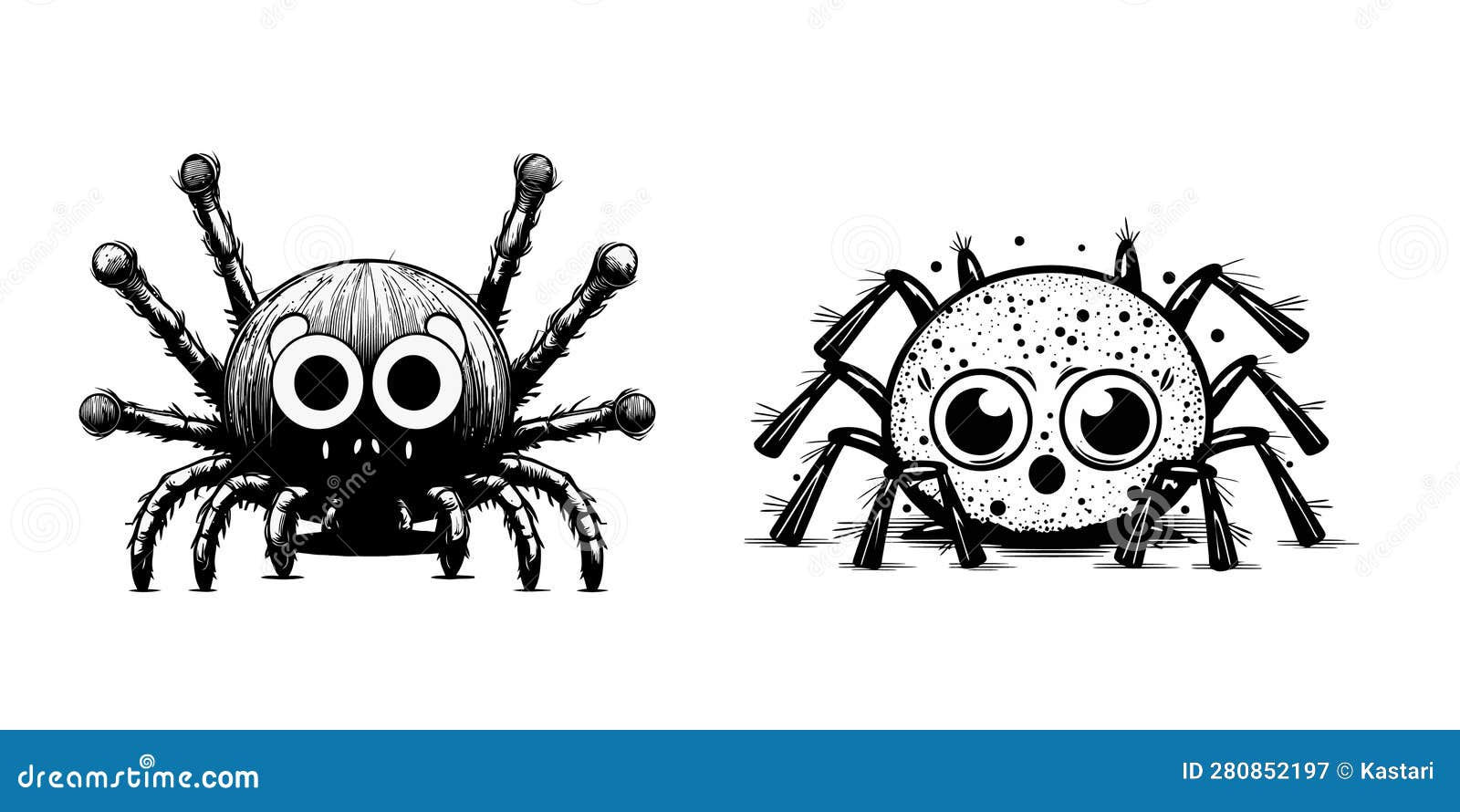 Wallpaper #32cVEZMBSpphPi3-sfVC293 Vector Illustration Set Illustration of Cute Spider Character Stock