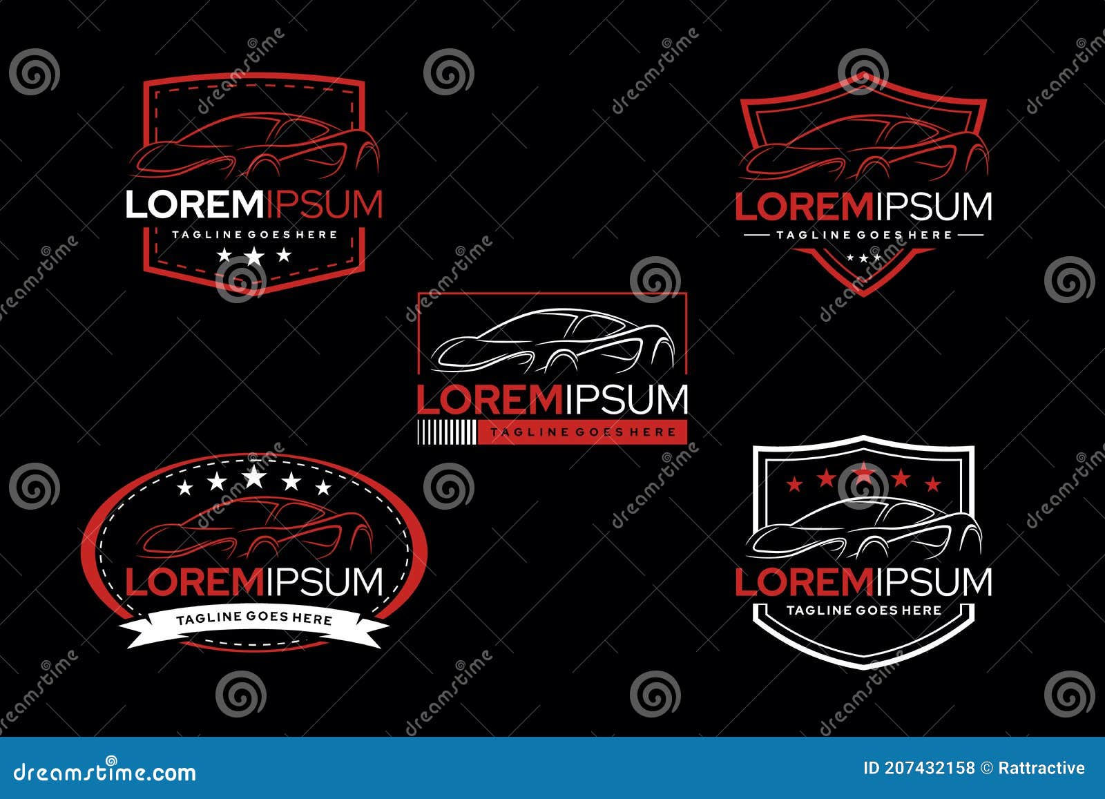 Wallpaper #yWjGE5MBSpphPi3-JwG7145 Vector Abstract Sport Car Silhouette Logo Set Stock Vector