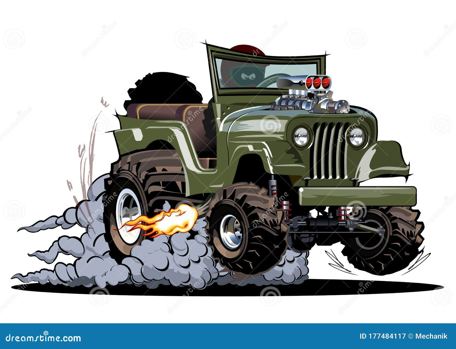 Wallpaper #KWhmFJMBSpphPi3-4wQV50 Vector Cartoon 4x4 Car Hot Rod Isolated Stock Vector Illustration of