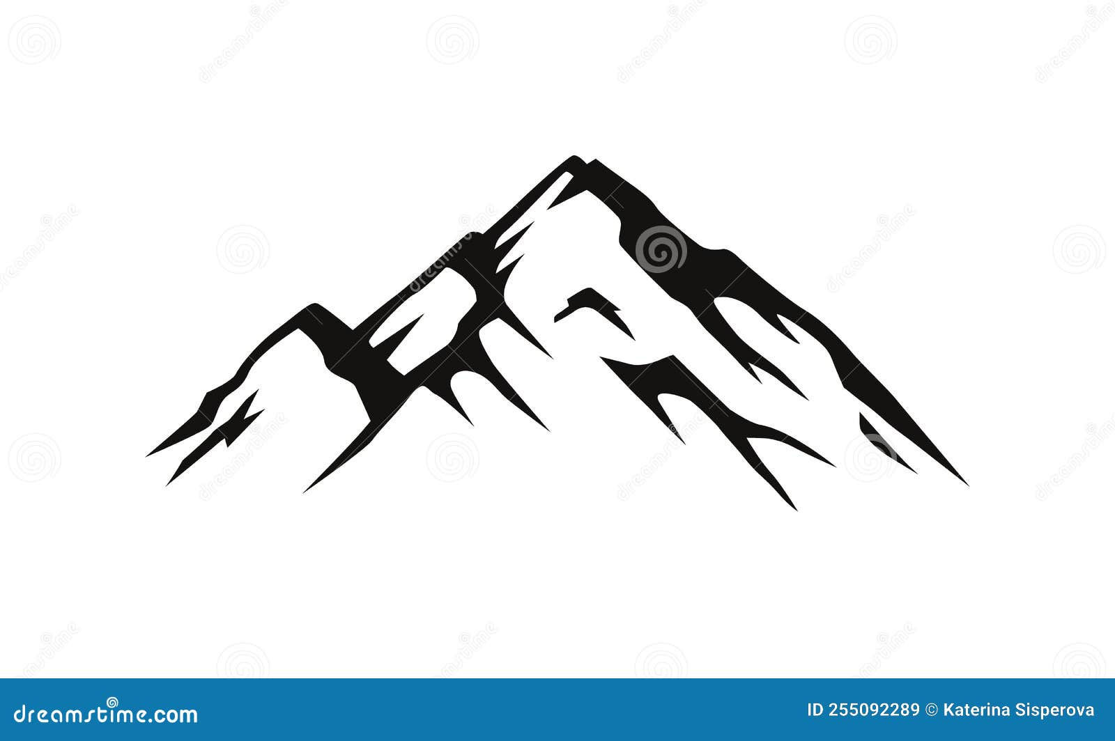 Wallpaper #x--qS5MBMN-XEVvVnztn260 Vector Simple Black Mountain Illustration Icon or Label Isolated on