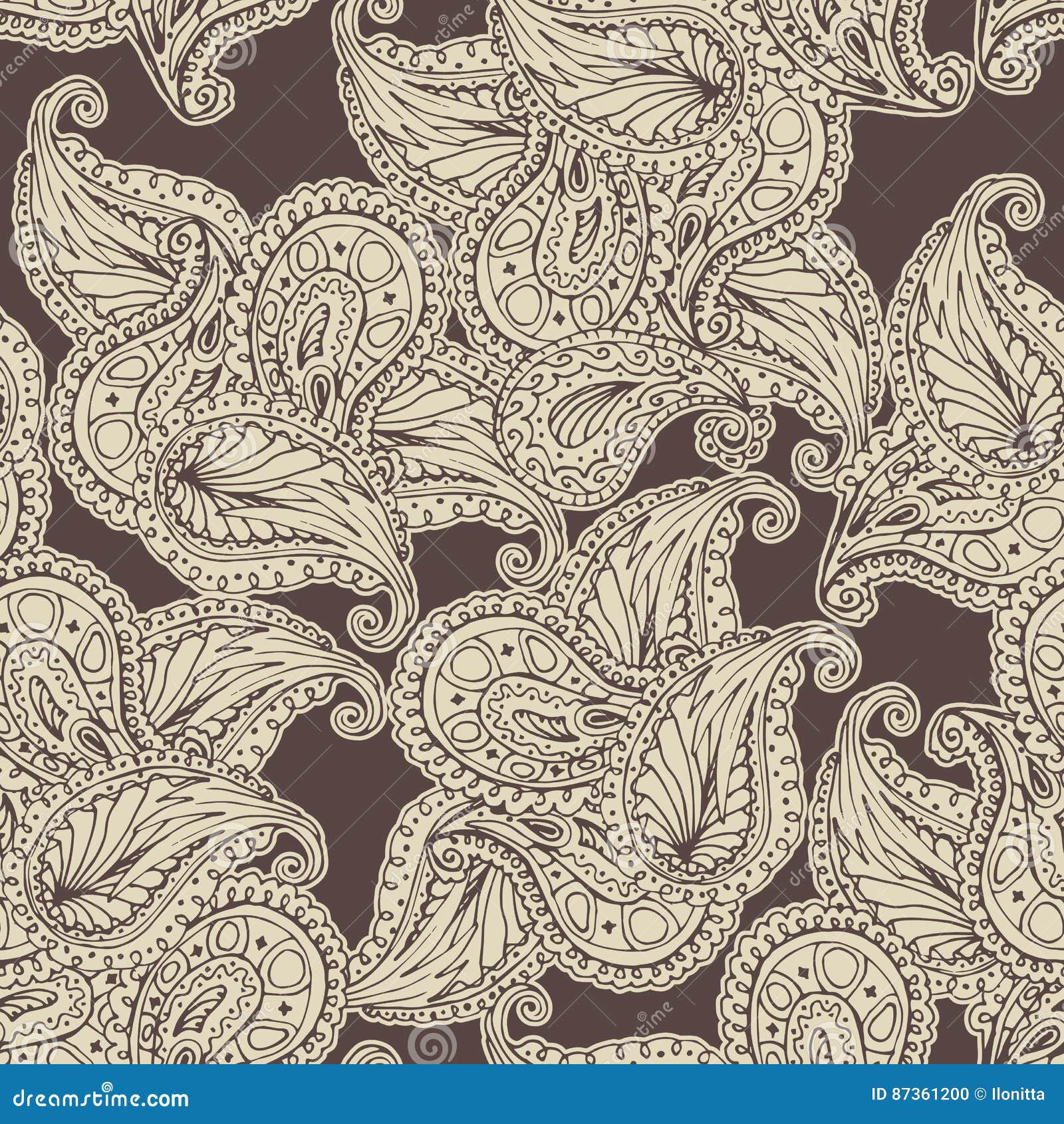 Wallpaper #uxkp-44BtGB6xQ78AUaf41 Vector Flower Paisley Seamless Pattern Stock Vector Illustration of
