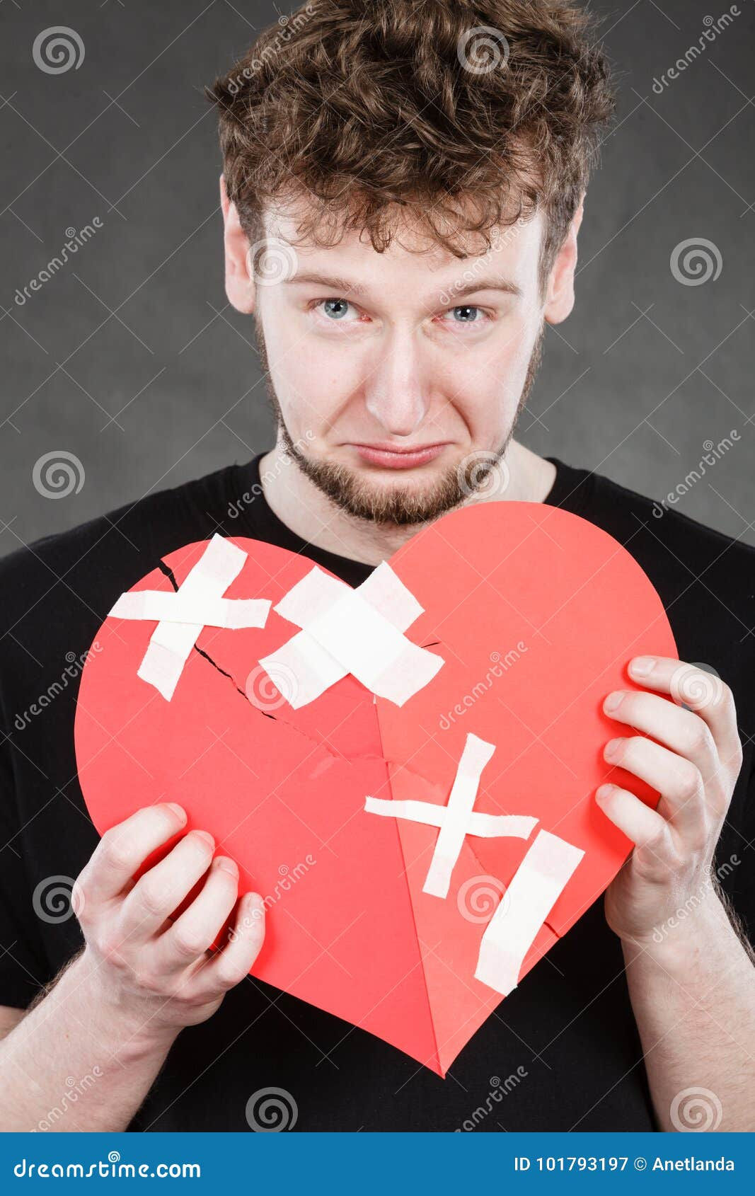 Wallpaper #q2eP65IBSpphPi3-00yX392 Sad Man Crying in a Broken Heart Vector Illustration Cartoondealer