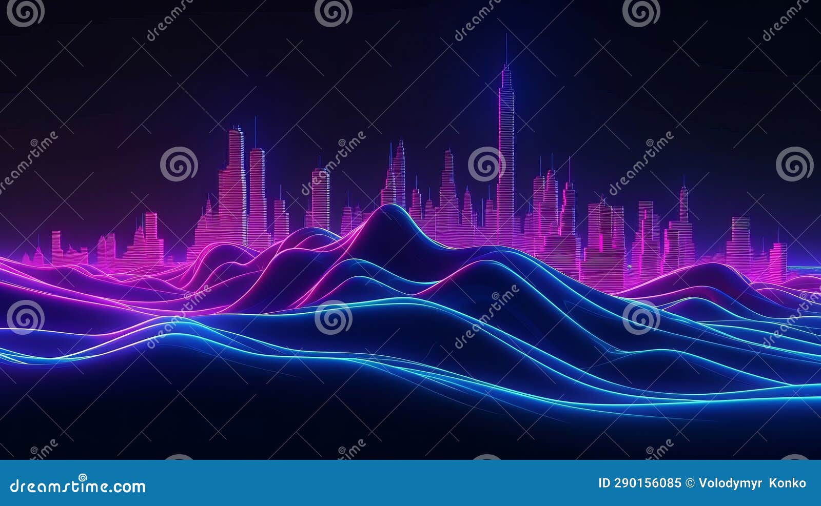 Wallpaper #khp8TpMB1yWOL4qgen0L399 A Vibrant and Illuminated Metropolis with a Futuristic Aesthetic