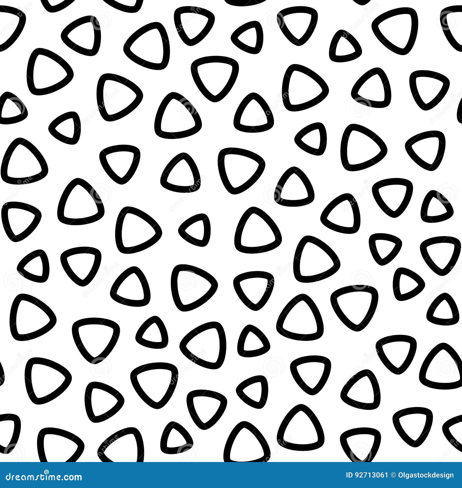 Wallpaper #5x2PLJMBlOZrFDOk38qJ77 Vector Seamless Pattern Black White Rounded Triangle Outline Stock