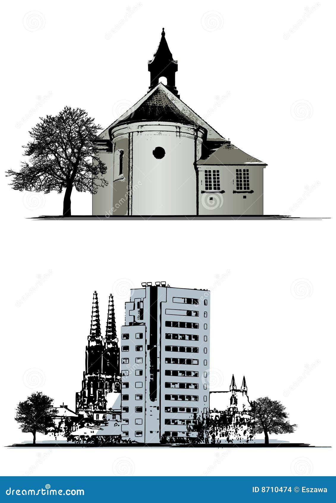Wallpaper #dmfr65IBSpphPi3-5U-B172 Vector Set of Buildings Stock Vector Illustration of City 8710474