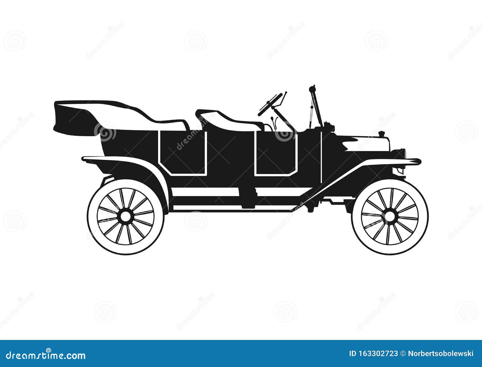 Wallpaper #GGfAC5MBSpphPi3-iNun253 Silhouette of an Old Touring Car Stock Vector Illustration of