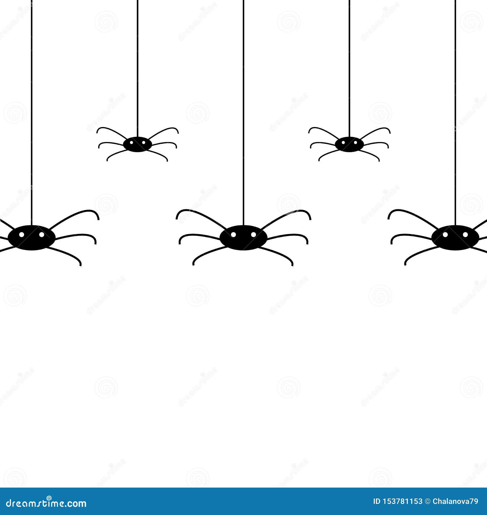 Wallpaper #aRnOEo8BtGB6xQ786WQF26 Vector Isolated Pattern with Hanging Spiders for Decoration and