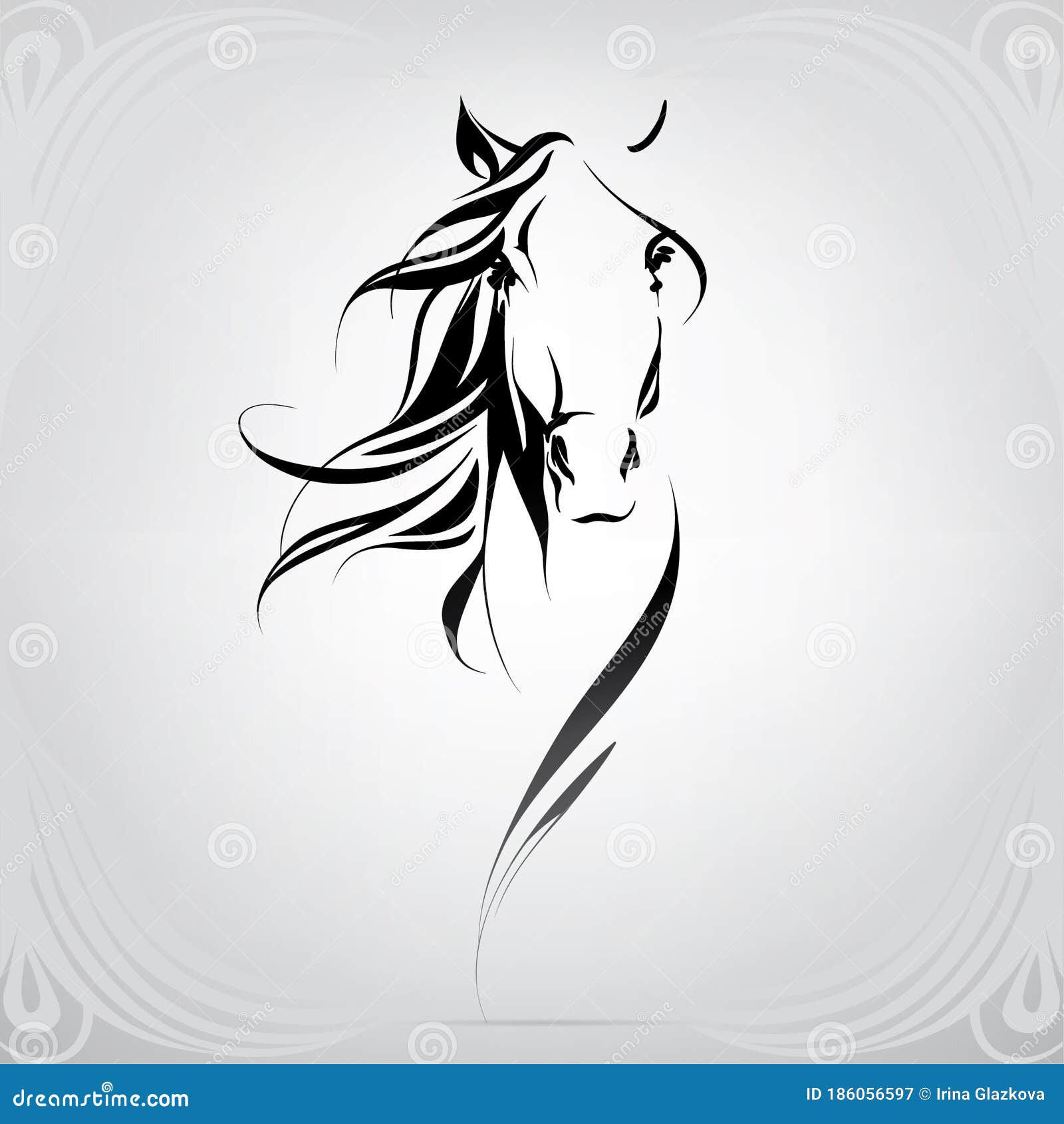 Wallpaper #8a32a Horse Head Silhouette Free Vector Silhouettes