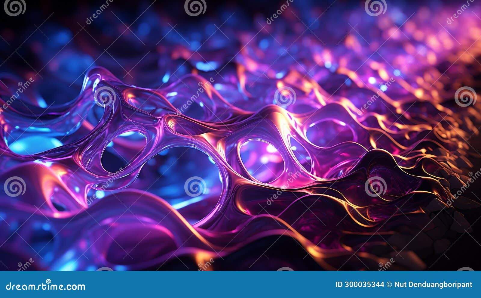 Wallpaper #A0ApMJMBJhL2WPbazsCh37 Vibrant Galactic Purple and Electric Blue Neon Lights Abstract Art