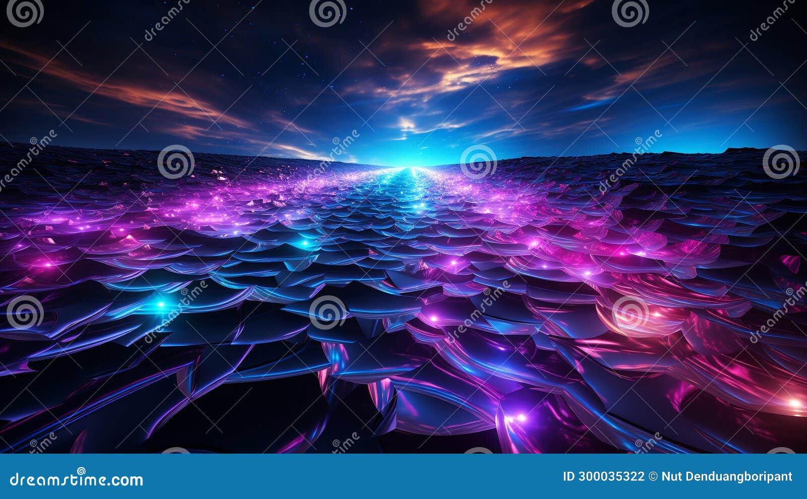 Wallpaper #A0ApMJMBJhL2WPbazsCh87 Vibrant Galactic Purple and Electric Blue Neon Lights Abstract Art