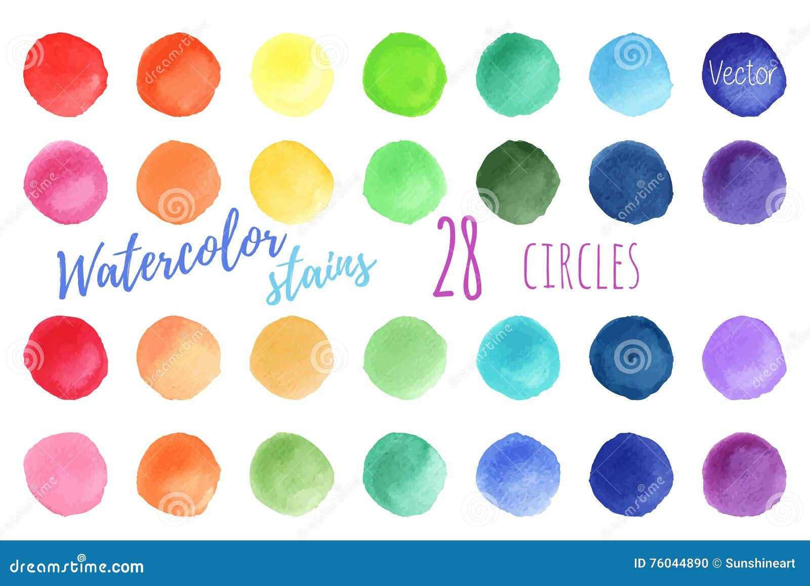 Wallpaper #fmcp65IBSpphPi3-I0r2341 Vector Rainbow Colors Watercolor Paint Stains Stock Vector