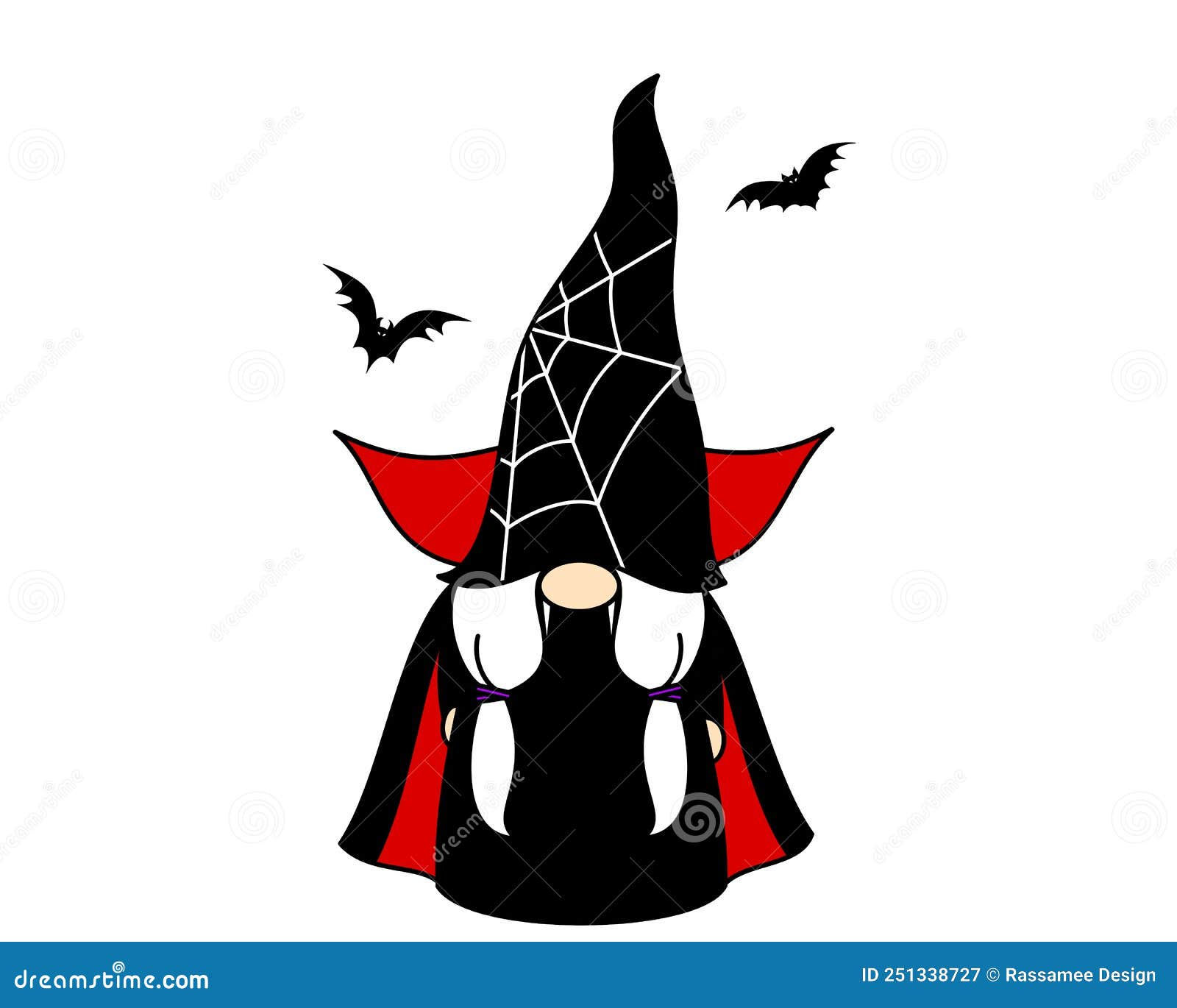 Wallpaper #r3KDMpMBX2lk1u3ogFrF318 Vampire Gnome and Two Bats on White Background Stock Illustration