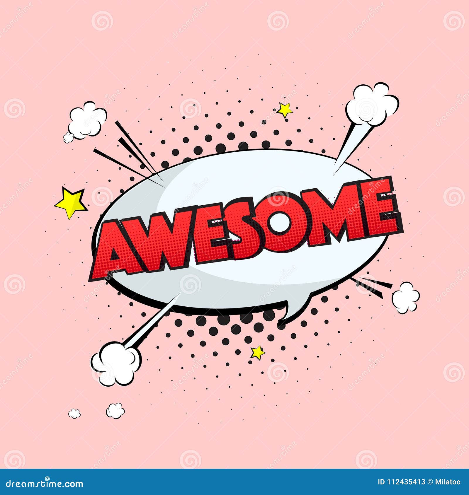 Wallpaper #nWdA85IBSpphPi3-JnTg63 Vector Typography Awesome Sign Vintage Pop Art Style Greeting Word