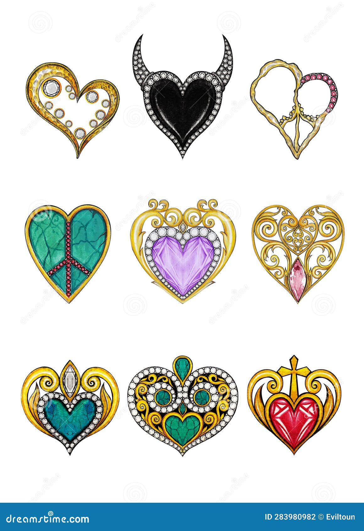 Wallpaper #12eRAJMBSpphPi3-GKYv248 Jewelry Design Pattern Fancy Heart Stock Illustration Illustration