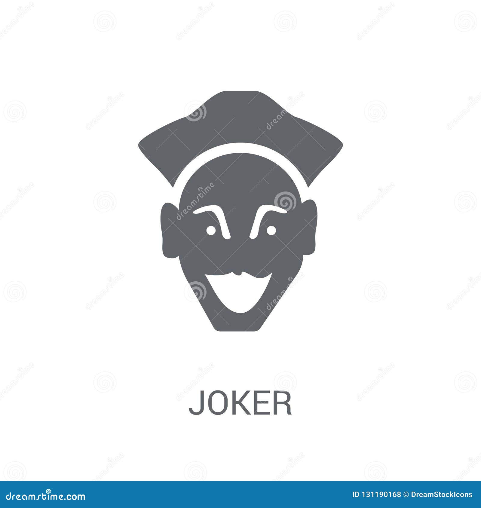 Wallpaper #qCxLSZMB0E1QgA7wYfK781 Joker Icon Trendy Joker Logo Concept on White Background from F Stock