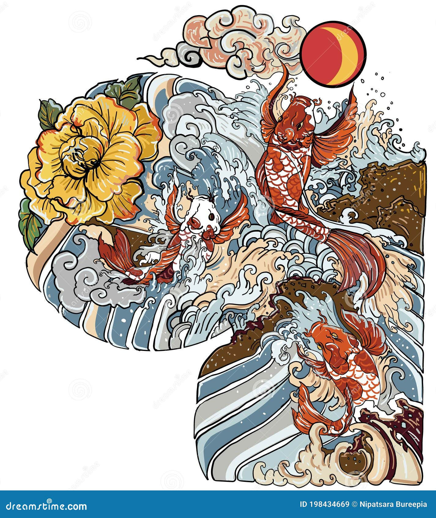 Wallpaper #4177e Half Sleeve Koi Fish Tattoo Chronic Ink