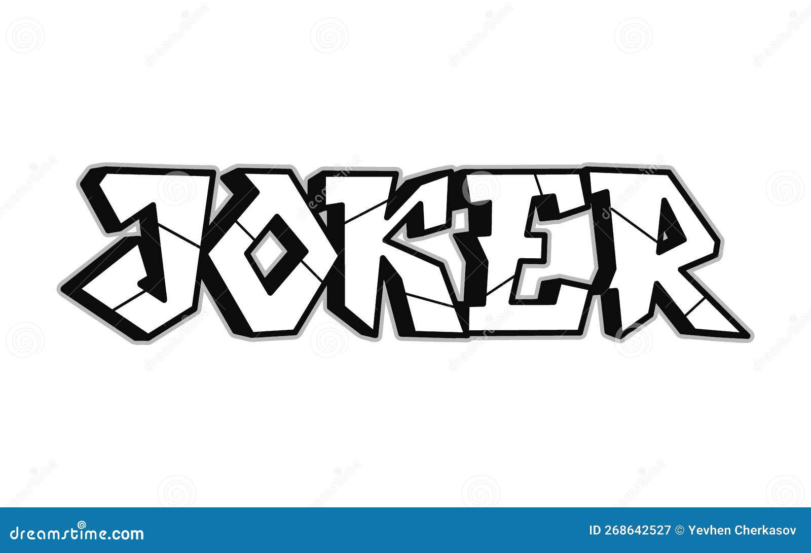 Wallpaper #62cCAJMBSpphPi3-06SW143 Joker Word Trippy Psychedelic Graffiti Style Lettersvector Hand Drawn