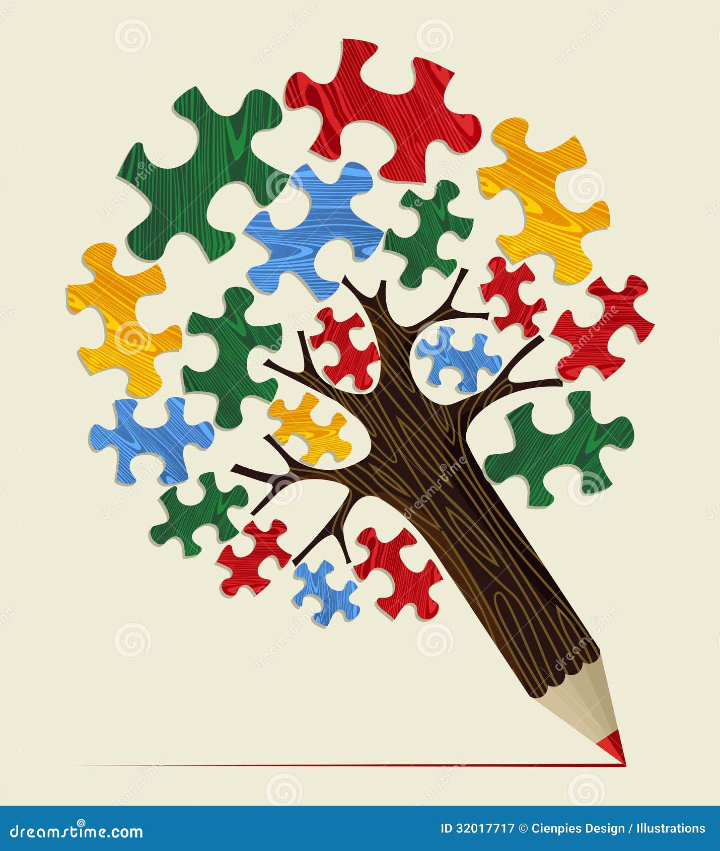 Wallpaper #BWgvFZMBSpphPi3-Zwec266 Jigsaw Strategic Concept Pencil Tree Stock Vector Illustration of