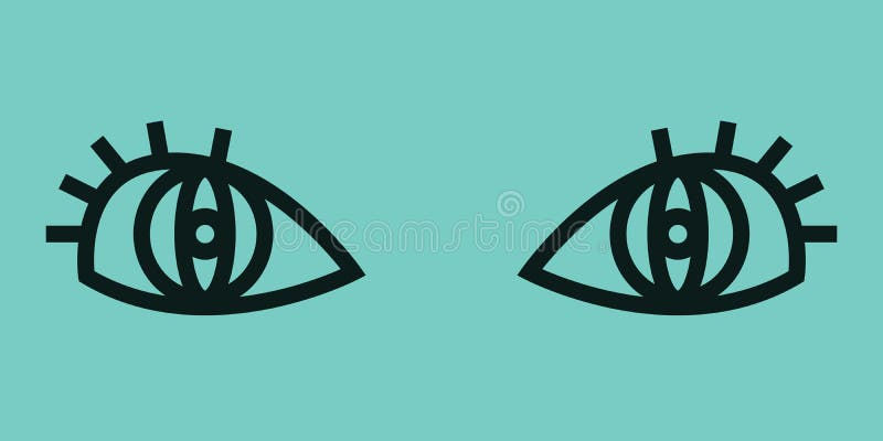 Wallpaper #lGfS95IBSpphPi3-XIdN322 Turquoise Eyes in Outline Style Stock Vector Illustration of Color