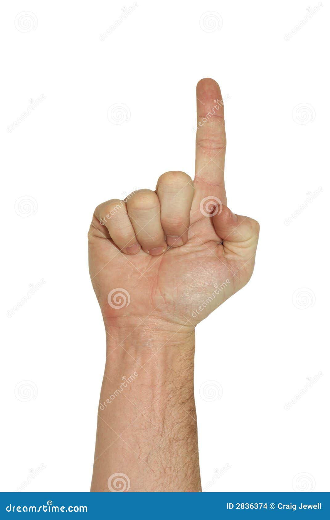 Wallpaper #_GfQEZMBSpphPi3-c_iD236 Number 1 Finger Pointing Up with Clipping Path Stock Image