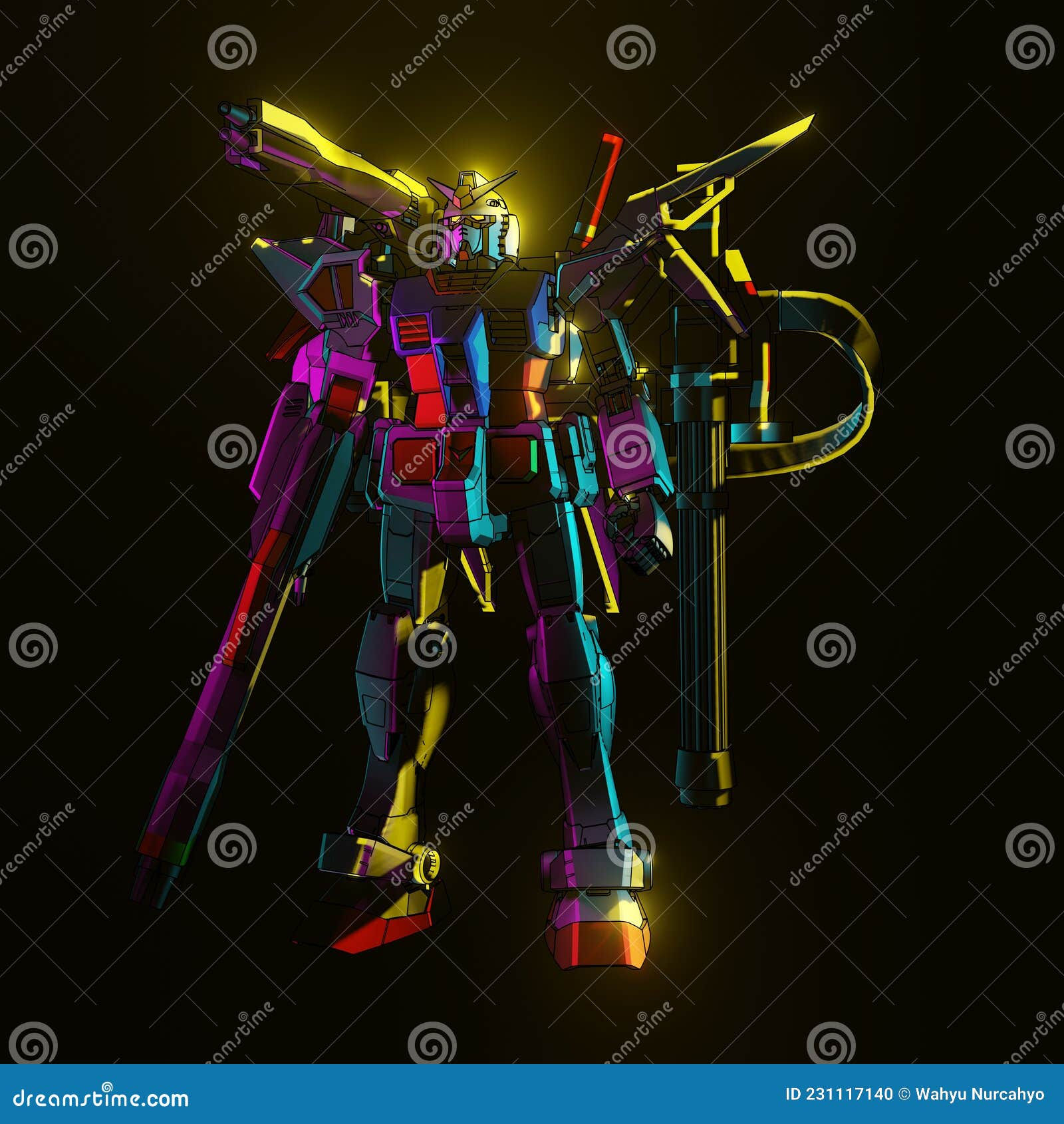 Wallpaper #FTHPNZMB5zzyi_yY1ljw256 Illustration of an Ancient Combat Robot Editorial Image Illustration