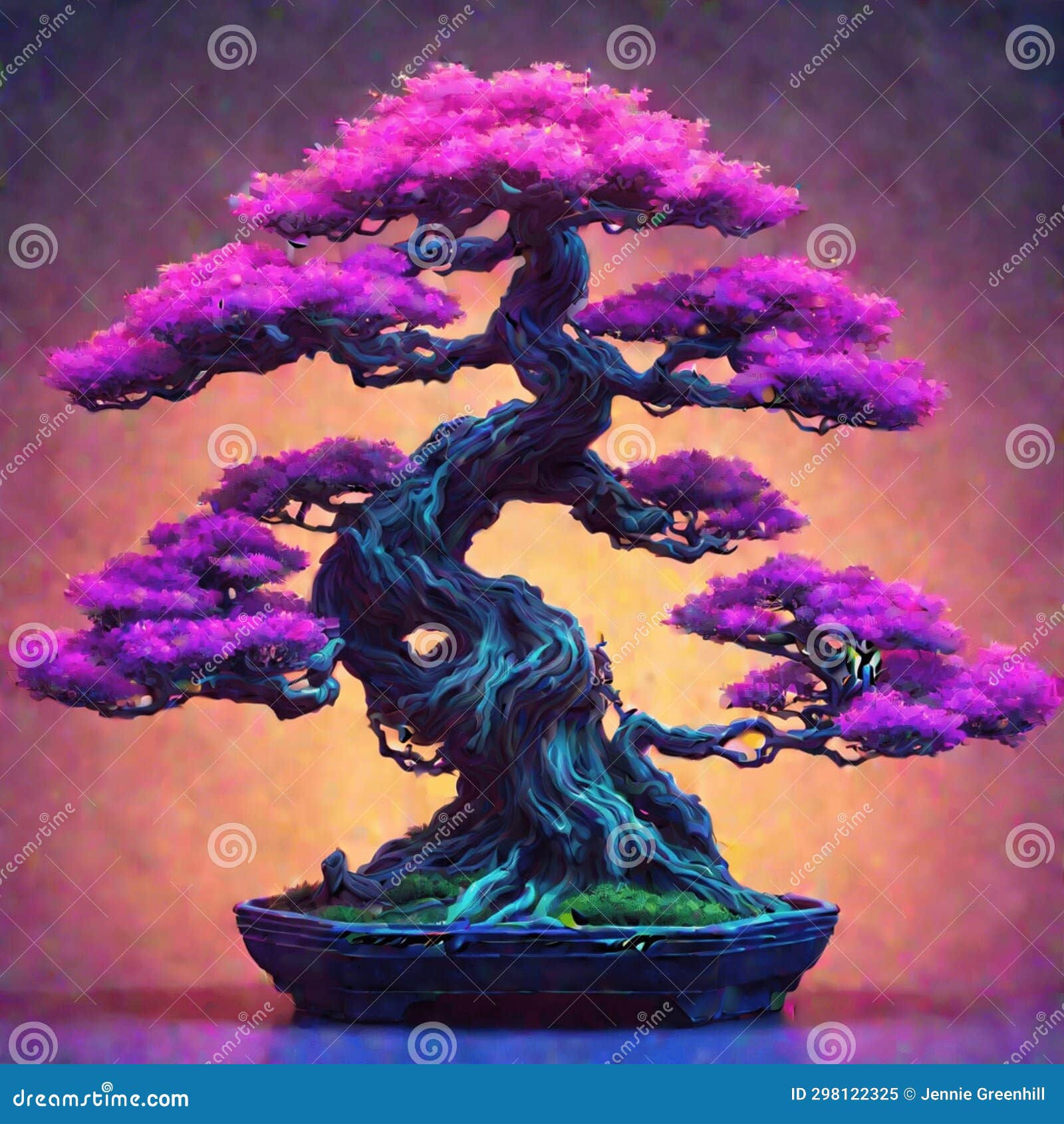 Wallpaper #jWdLE5MBSpphPi3-Rv-o141 Illustration of a Carefully Shaped Bonsai Tree Stock Illustration