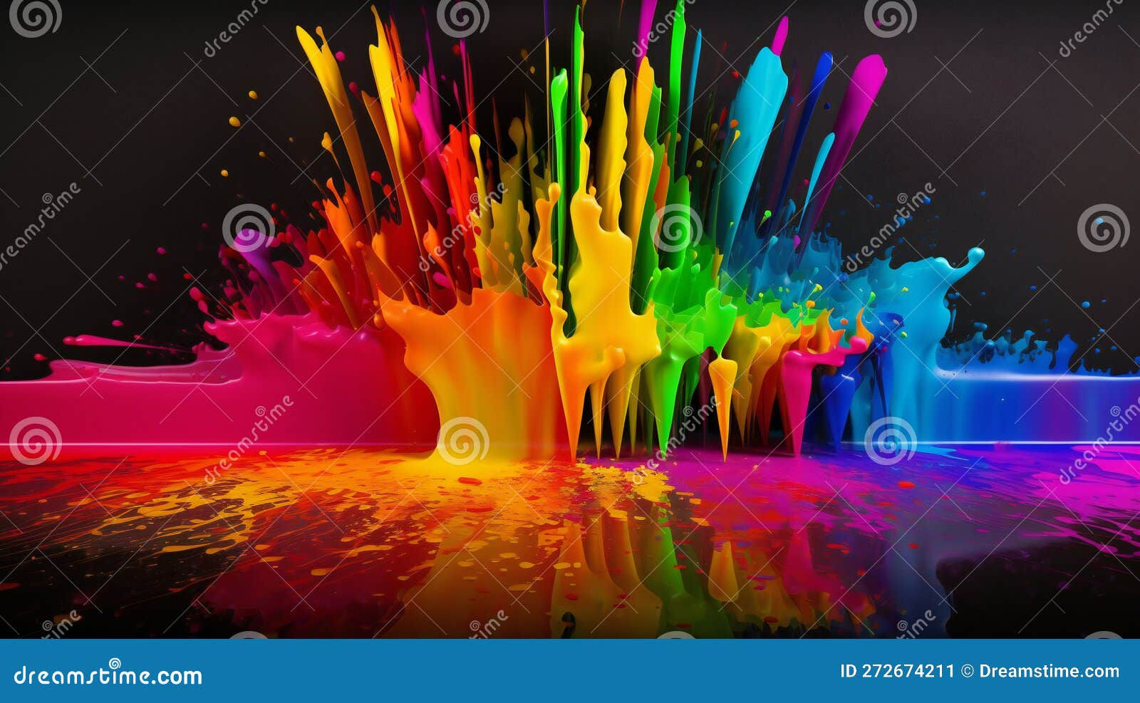 Wallpaper #fmcp65IBSpphPi3-I0r289 Rainbow Color Paint Splash Wallpaper Abstract Colors Stock