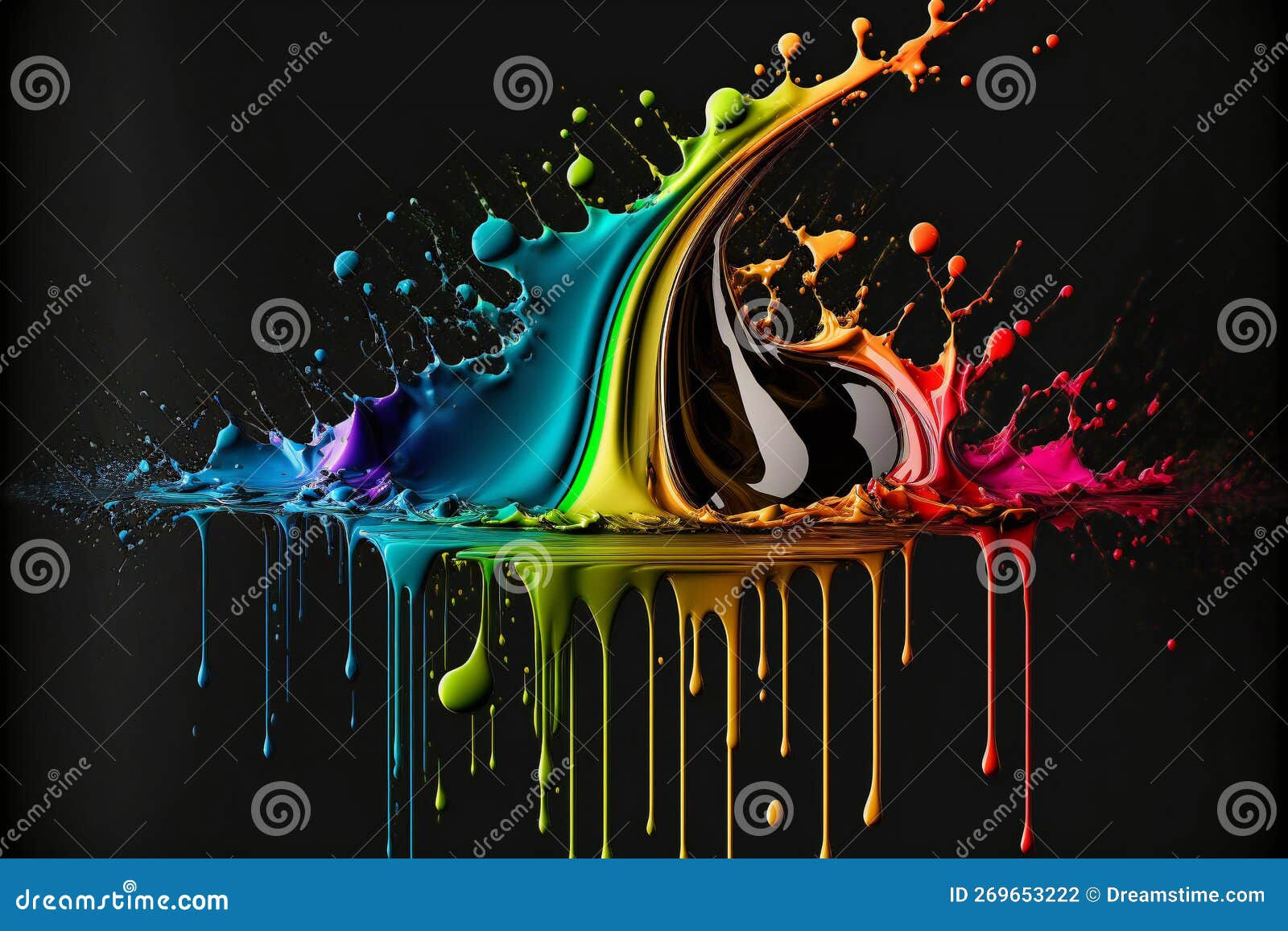 Wallpaper #fmcp65IBSpphPi3-I0r267 Rainbow Color Paint Splash Wallpaper Abstract Colors Stock