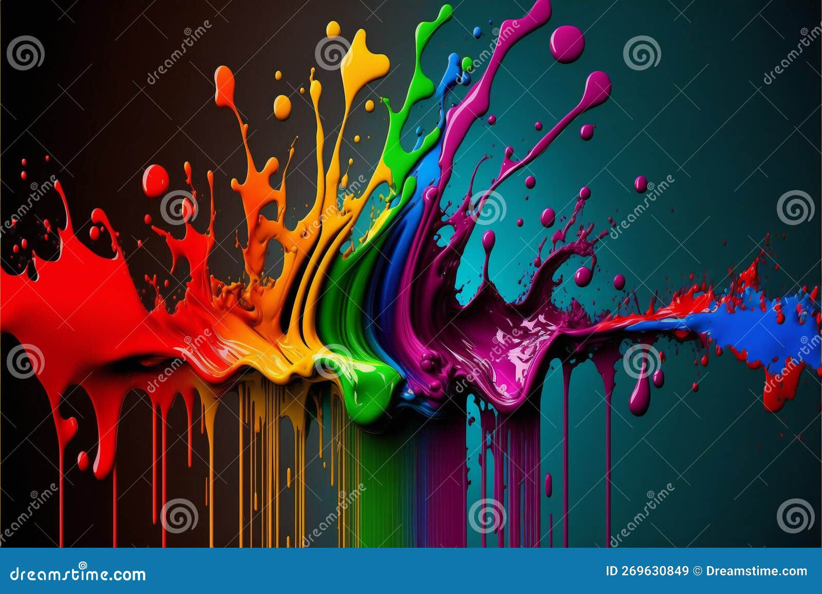 Wallpaper #fmcp65IBSpphPi3-I0r279 Rainbow Color Paint Splash Wallpaper Abstract Colors Stock