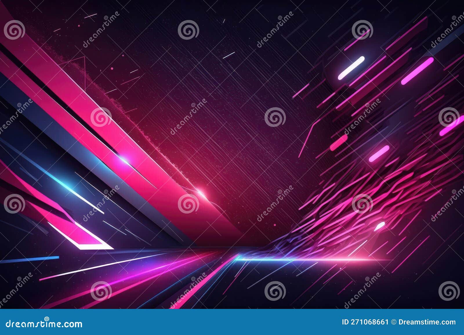 Wallpaper #TzGVNZMB5zzyi_yYJ1cv64 An Illustration of a Cyberpunk Abstract Background Generation AI Stock