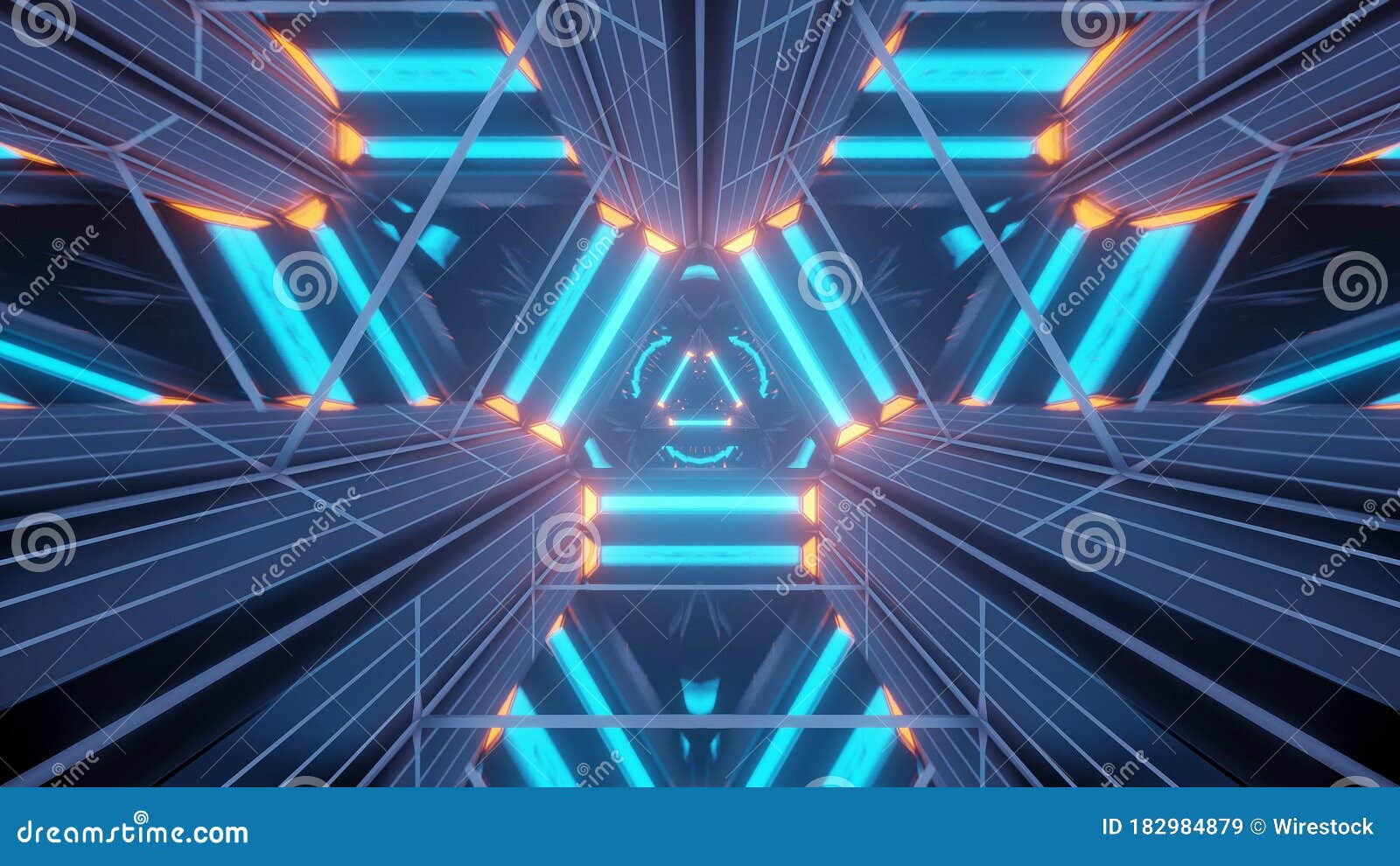 Wallpaper #whmgHo8BtGB6xQ78cXn645 Illustration with Triangular Shapes and Glowing Colorful Lights Cool