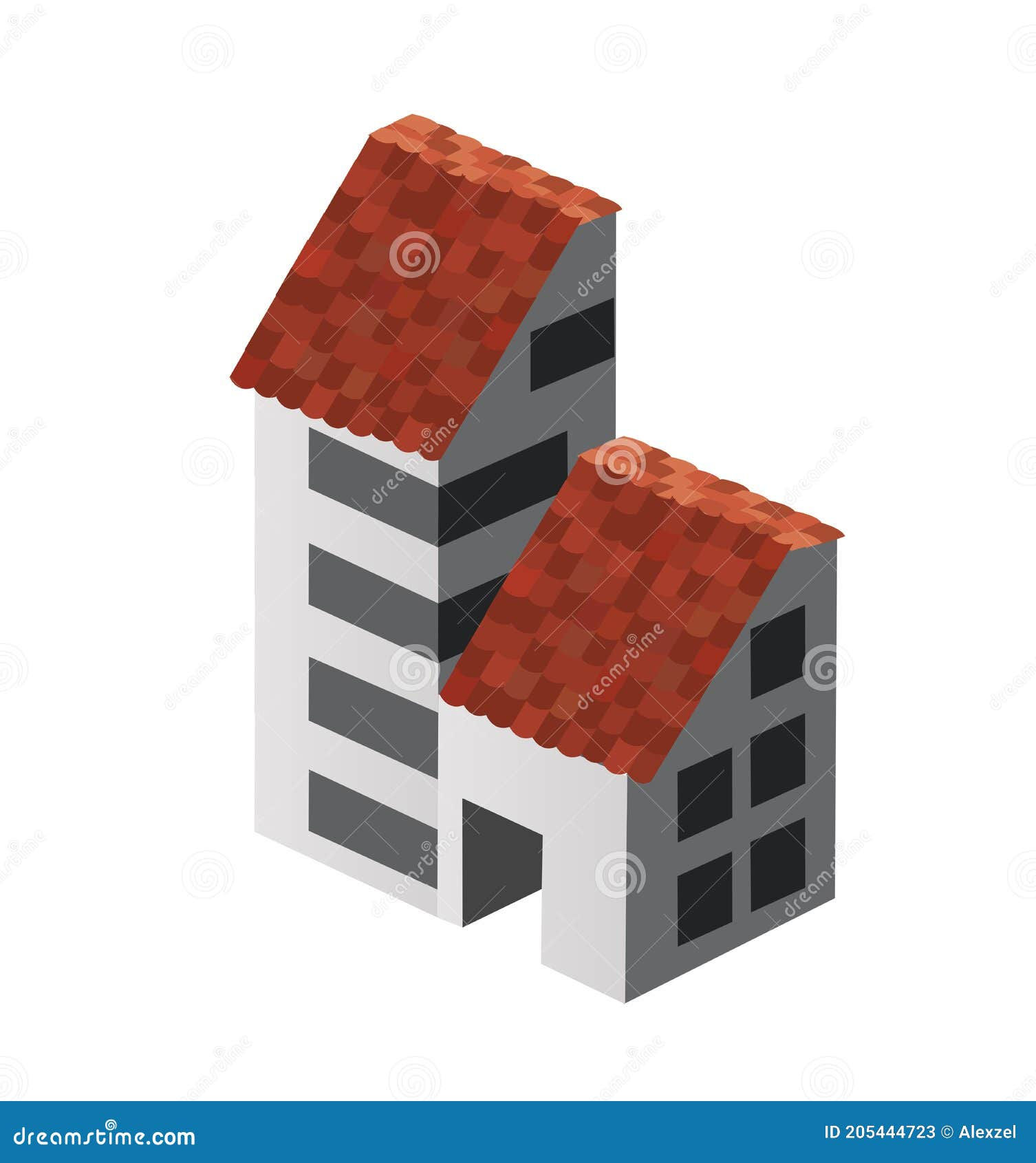 Wallpaper #1GfmC5MBSpphPi3-WtvR274 Isometric 3D Dimensional Skyscraper Building of the Modern Stock Vector