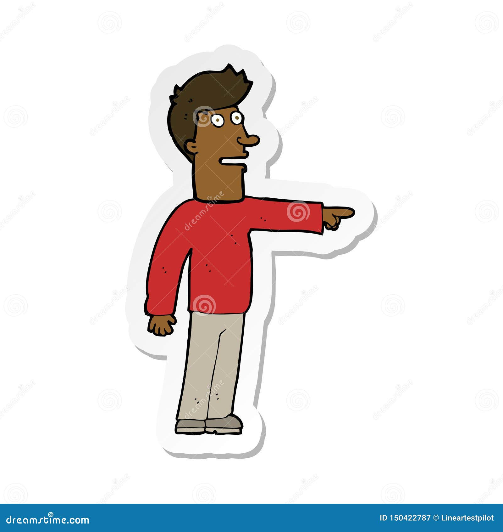 Wallpaper #k2eg8pIBSpphPi3-sXFs26 Sticker of a Cartoon Man Pointing Stock Vector Illustration of Icon